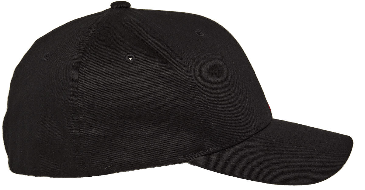 Alpinestars Corp Shift 2 Curved Brim, baseballkasket, sort, sideprofil, buet skygge, struktureret krone med lufthuller, afslappet motorsport-inspireret hovedbeklædning