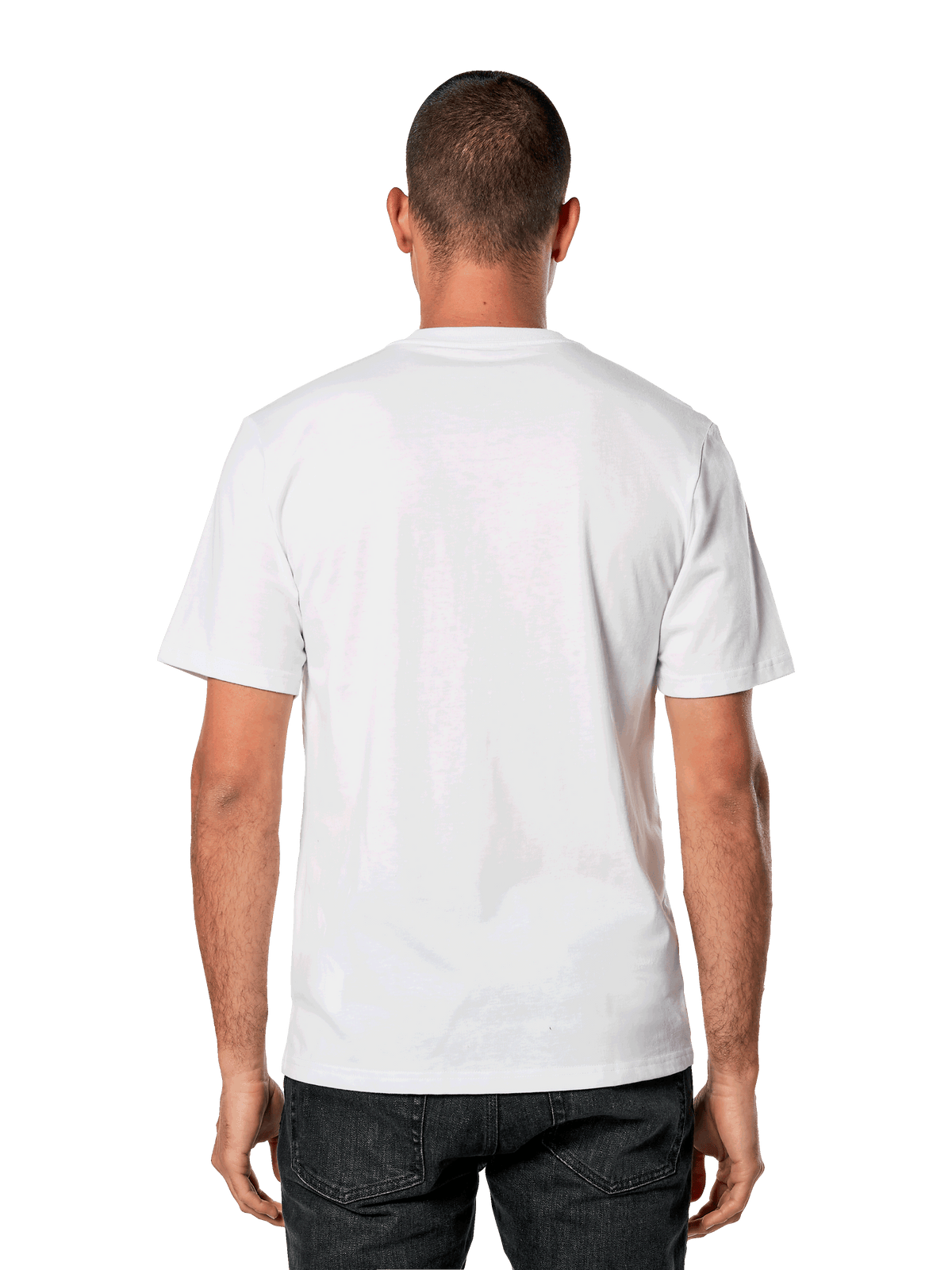 Alpinestars Galun CSF Tee, kortærmet t-shirt, hvid, enkel visning bagfra, afslappet sportstøj og streetwear