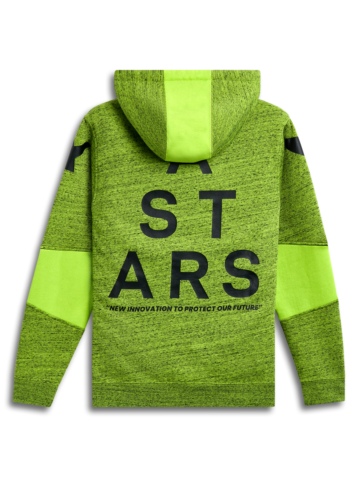 Alpinestars Perpetuate Hættetrøje, casual hverdags-hættetrøje, grøn og sort, blød fleece med kængurulomme og frontlogo
