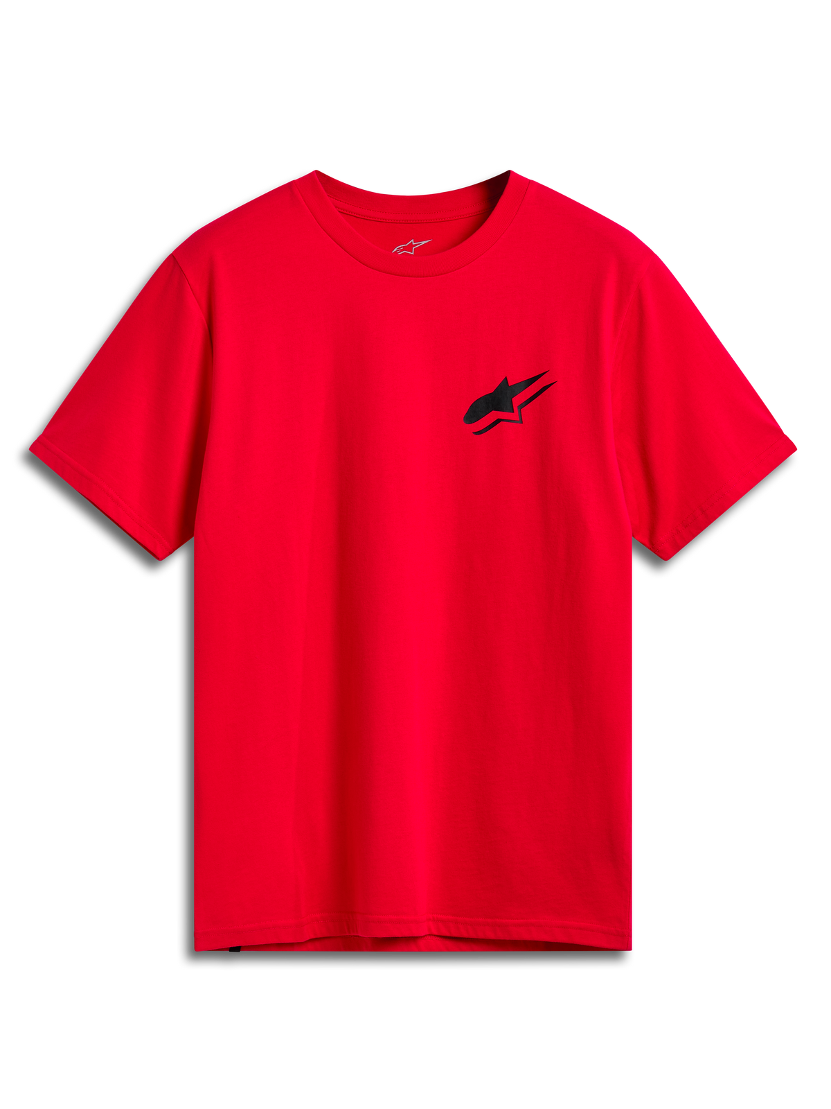 Alpinestars Formulate CSF Tee, kortærmet t-shirt, rød, lille sort Astars-logo på brystet, casual motorsport-streetwear