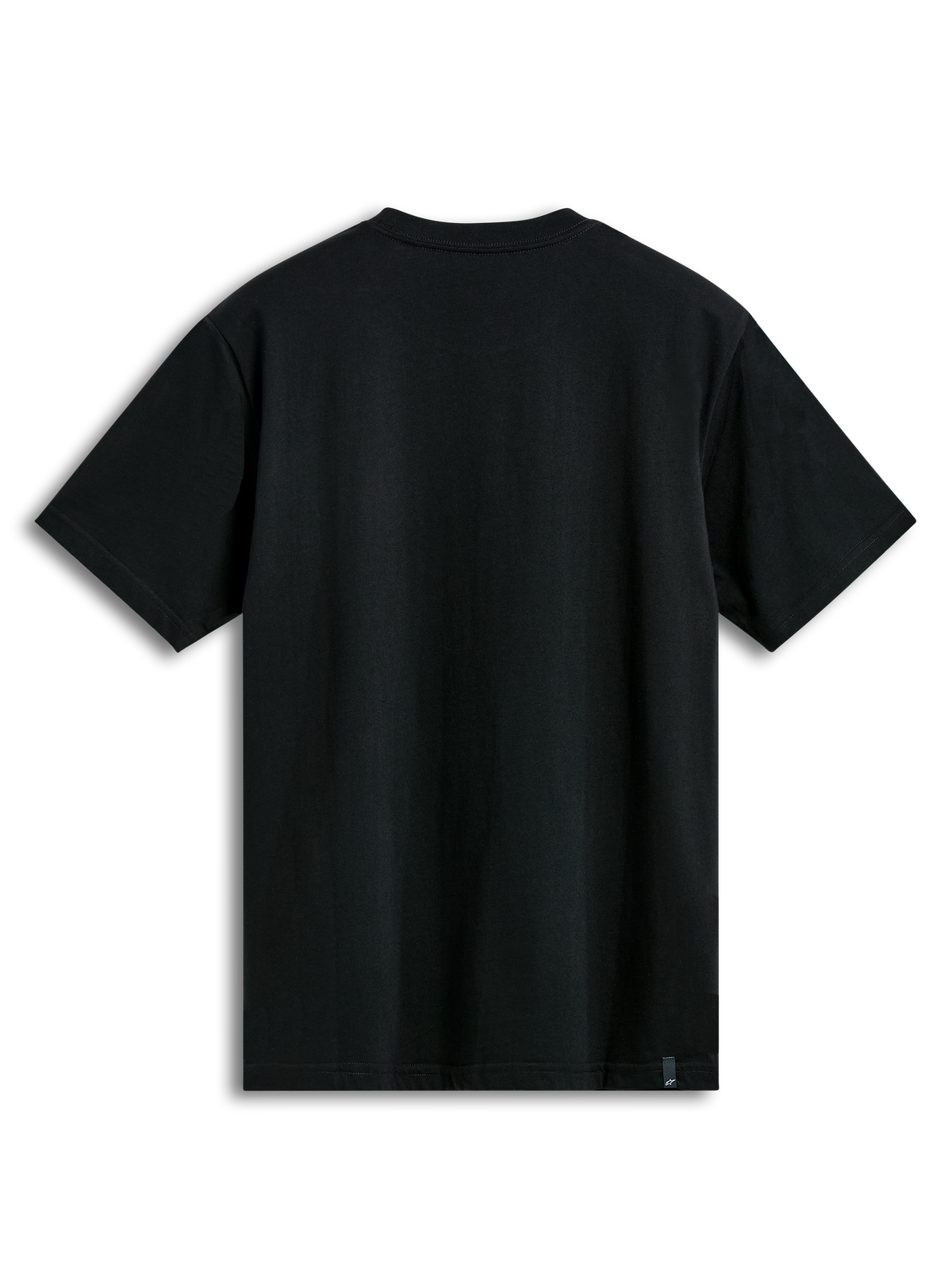 Alpinestars Prevail CSF T-Shirt, black short sleeve sportswear tee, back view showing plain solid black fabric