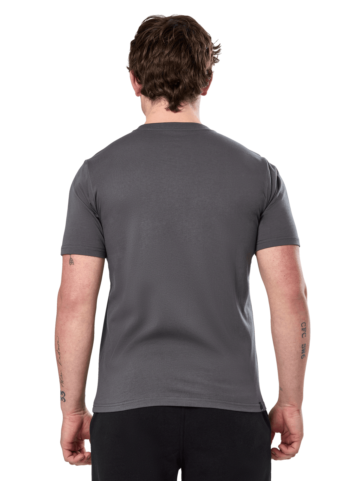 Alpinestars Prevail Csf Tee, kortærmet T-shirt, koksgrå, enkel bagsidevisning, afslappet motorsport-inspireret streetwear