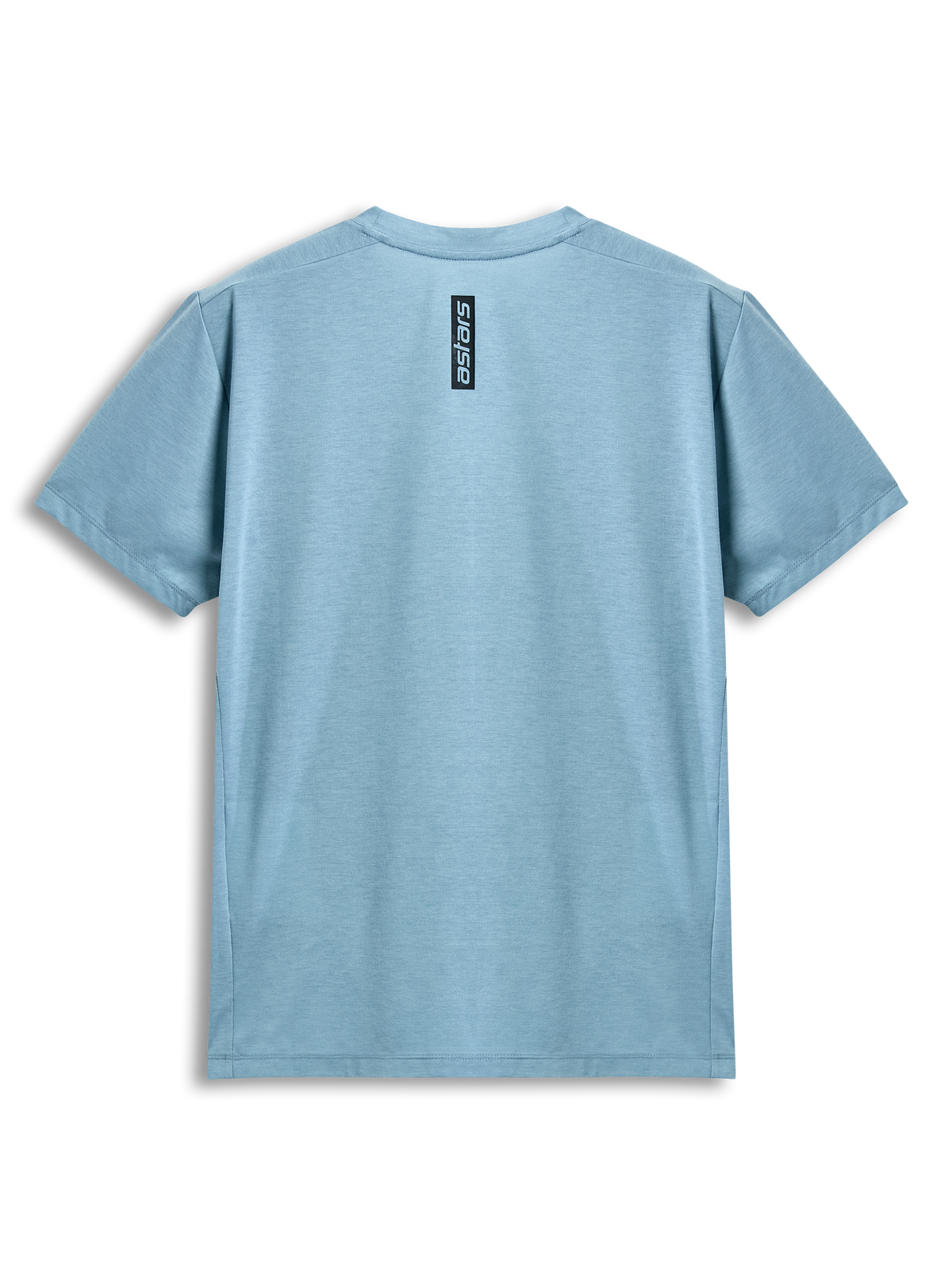 Alpinestars Point Performance Tee, kortærmet t-shirt, Ice Blue, set bagfra med lodret sort astars-ordtryk, afslappet performance-sportstøj