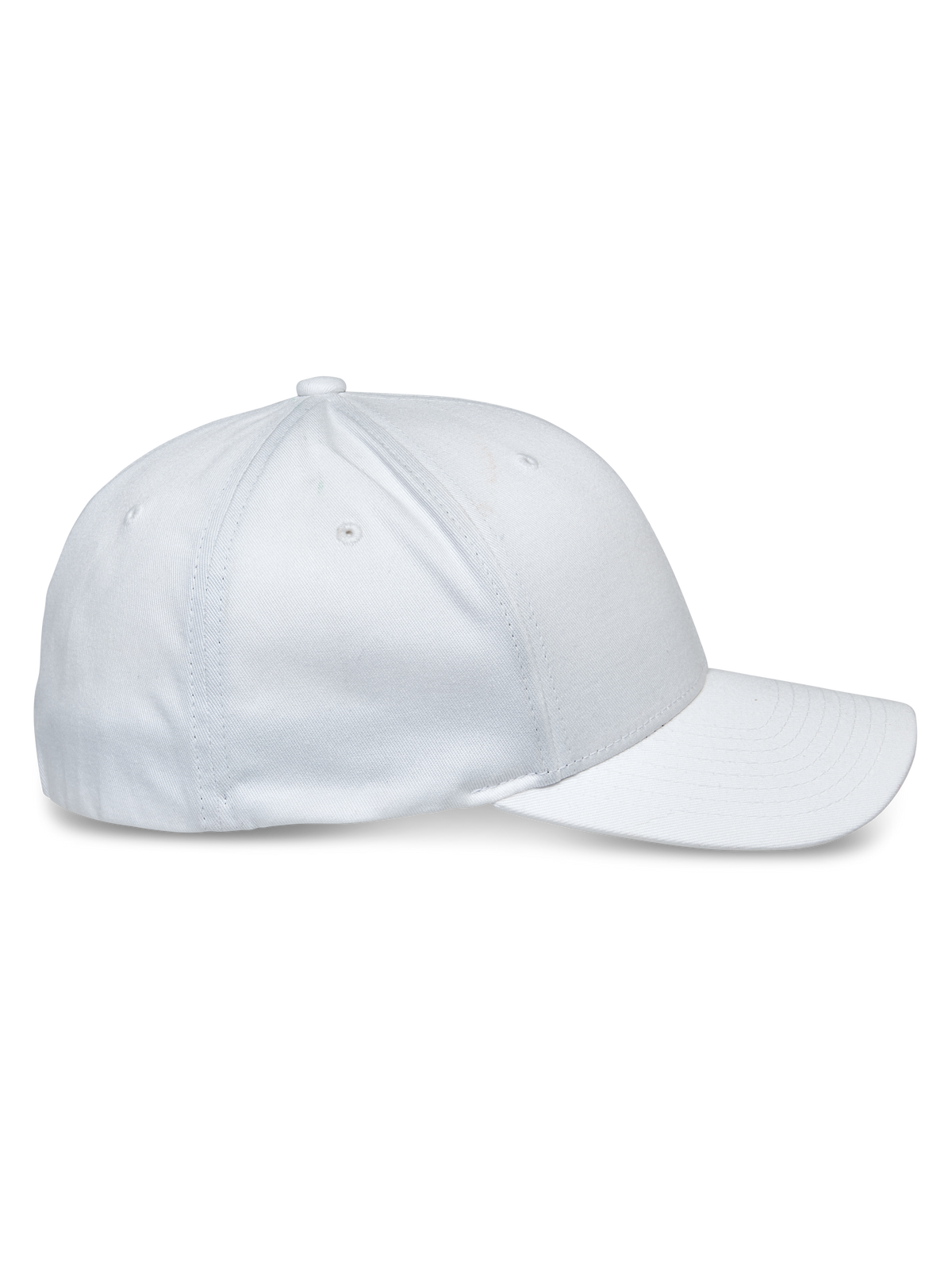Alpinestars Share Hat, baseballkasket, hvid, set fra siden, buet skygge og struktureret krone, stræk twill-materiale, casual sportswear-tilbehør