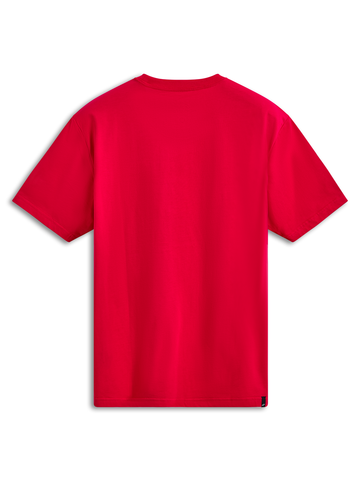 Alpinestars Noka CSF T-shirt, kortærmet T-shirt, rød, set bagfra, enkelt design med lille sort logomærke ved sømmen, afslappet sportstøj