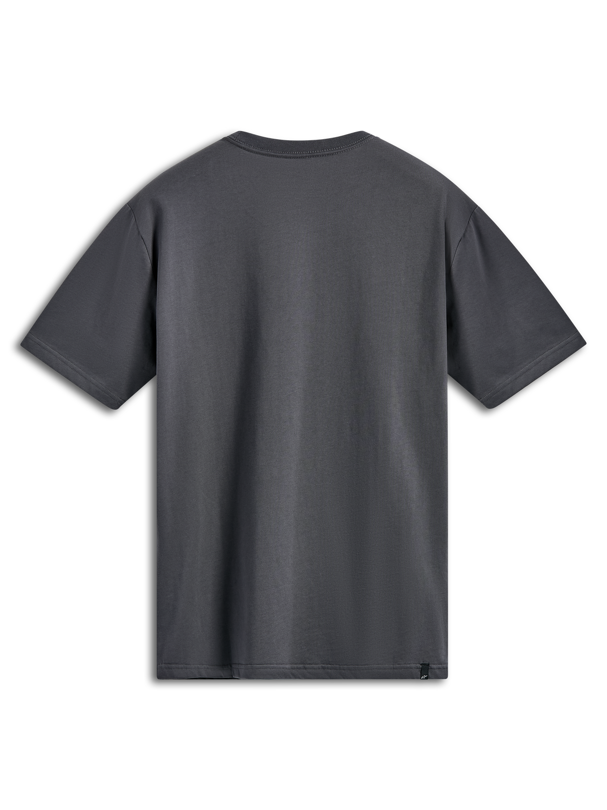 Alpinestars Ellipsoid CSF Tee, kortærmet T-shirt, koksgrå, set bagfra, enkelt design med lille sort logo-mærke på sømmen, afslappet sportstøj