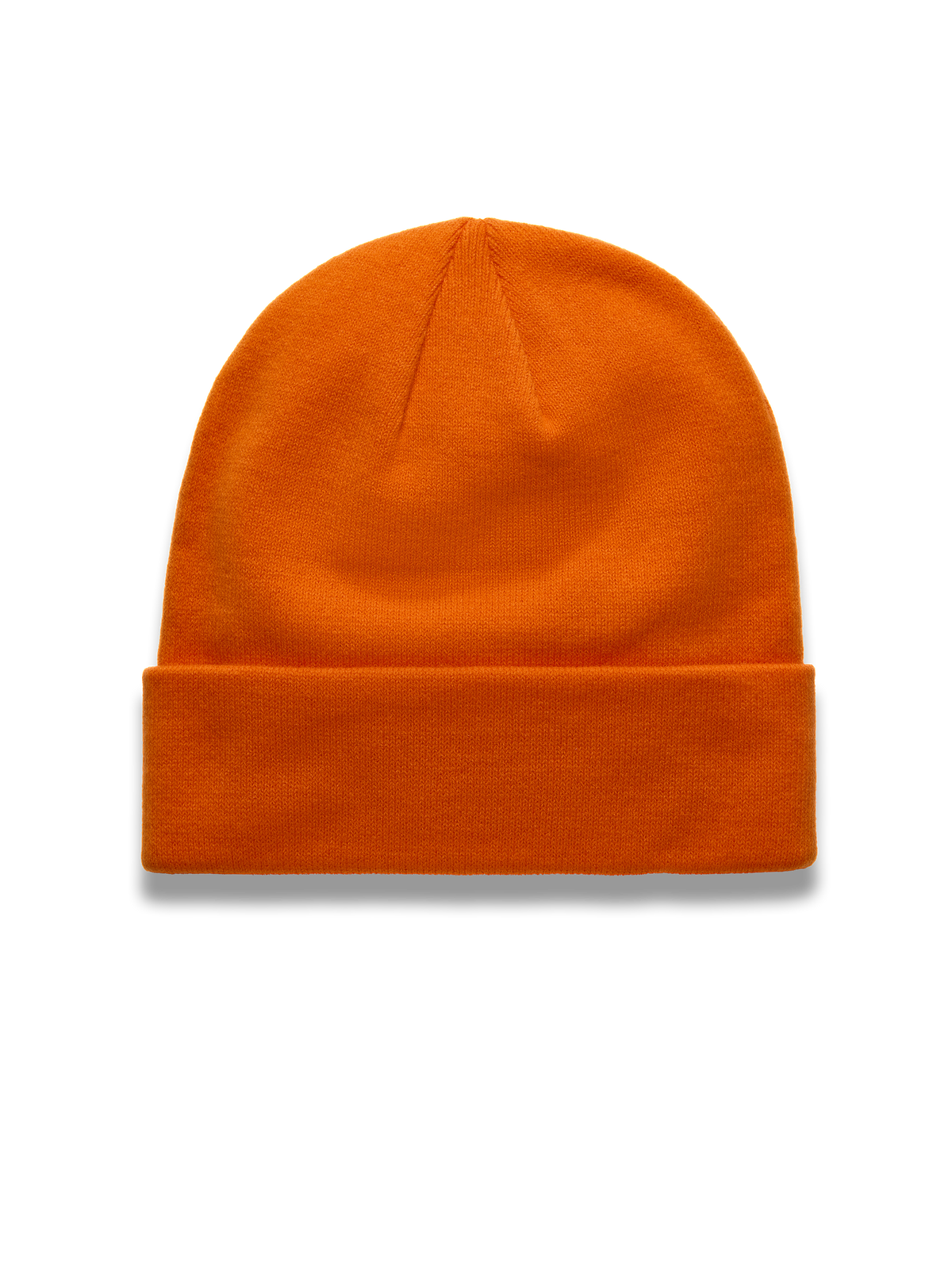 Alpinestars Augment Cuff beanie, livlig orange strikket hue med jersey-søm og dybt fit, sporty sportswear.