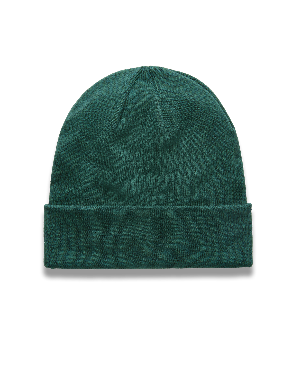 Alpinestars Augment Cuff Hue, grøn strikket beanie med jersey-søm og dyb pasform, klassisk motorsport lifestyle-hat.
