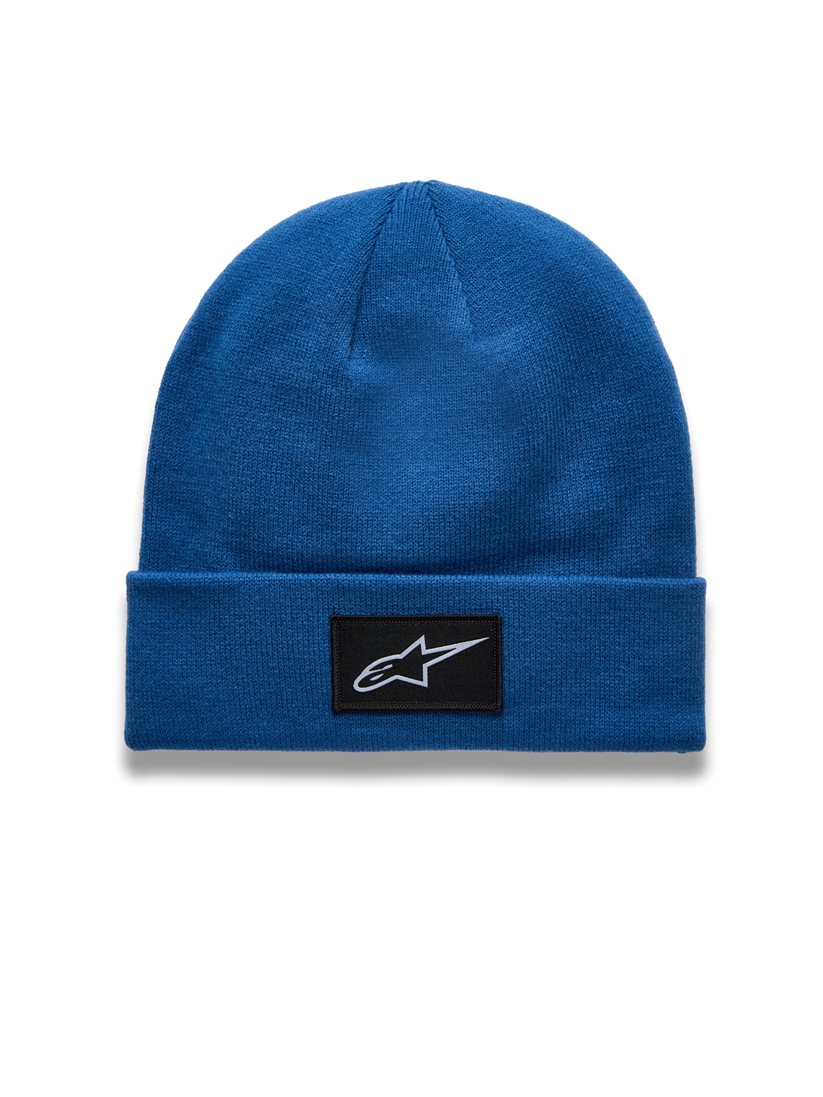 Alpinestars Augment Cuff Hue, blå sportswear-strikhue med vævet Astars logopatch og jersey-strik.