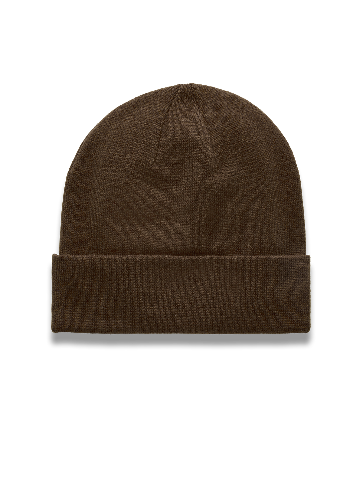 Alpinestars Augment Cuff beanie, brun strikket hue med jersey-søm, dyb pasform og klassisk opslag, motorsport-streetwear