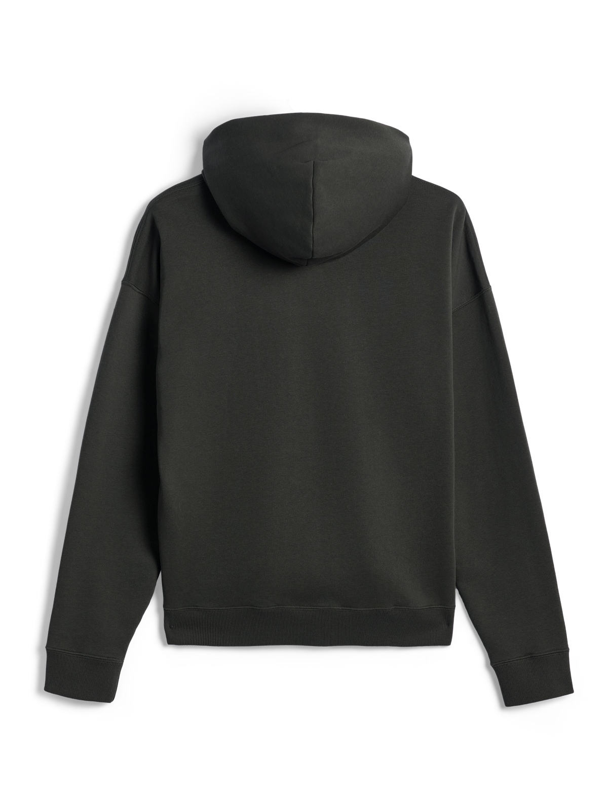 Alpinestars Essentials Ageless Hoodie, Pullover-hættetrøje, Off Black, set bagfra, premium stenvasket fleece, ribbede manchetter og kant, minimalistisk afslappet streetwear-design