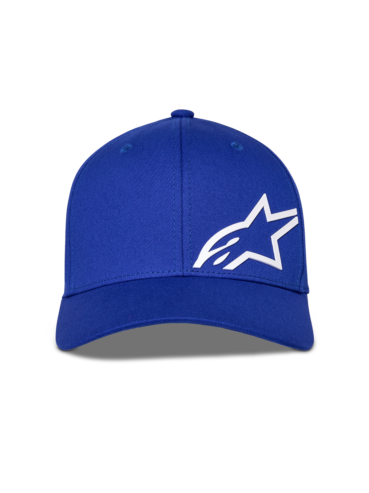 Alpinestars Corp Shift Multi Hat, Blue, Baseball Cap featuring a white 3D Astars logo on the front, structured crown with curved bill, casual motorsport headwear