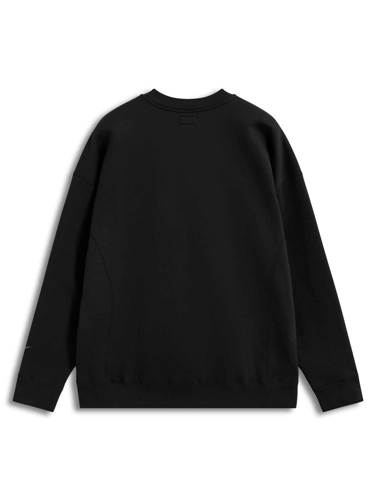 Alpinestars Guise Oversized Crew, fleecesweatshirt, sort, oversized pasform med ribdetaljer og kropssømme set bagfra