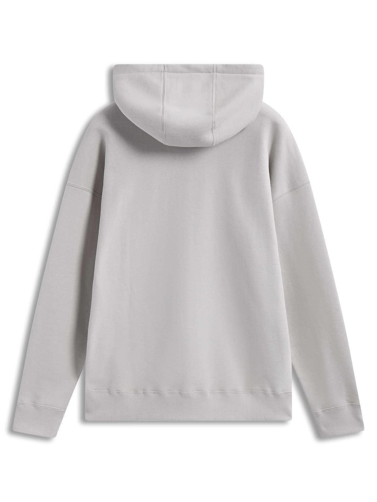 Alpinestars Prelude Oversized Hoodie, sandfarvet hættetrøje i fleece set bagfra med selvforet hætte og ribmanchetter.