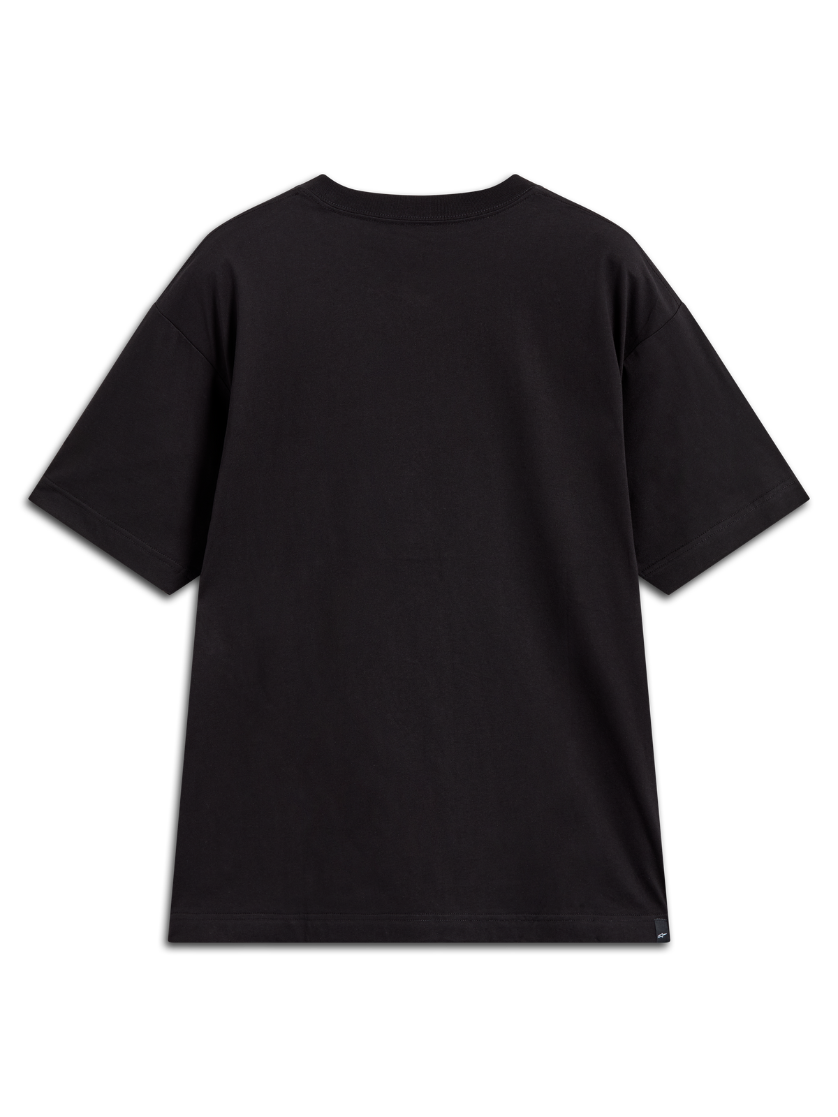 Alpinestars Chalk Oversized CSF Tee, kortærmet t-shirt, sort, set bagfra, afslappet pasform, motorsport streetwear