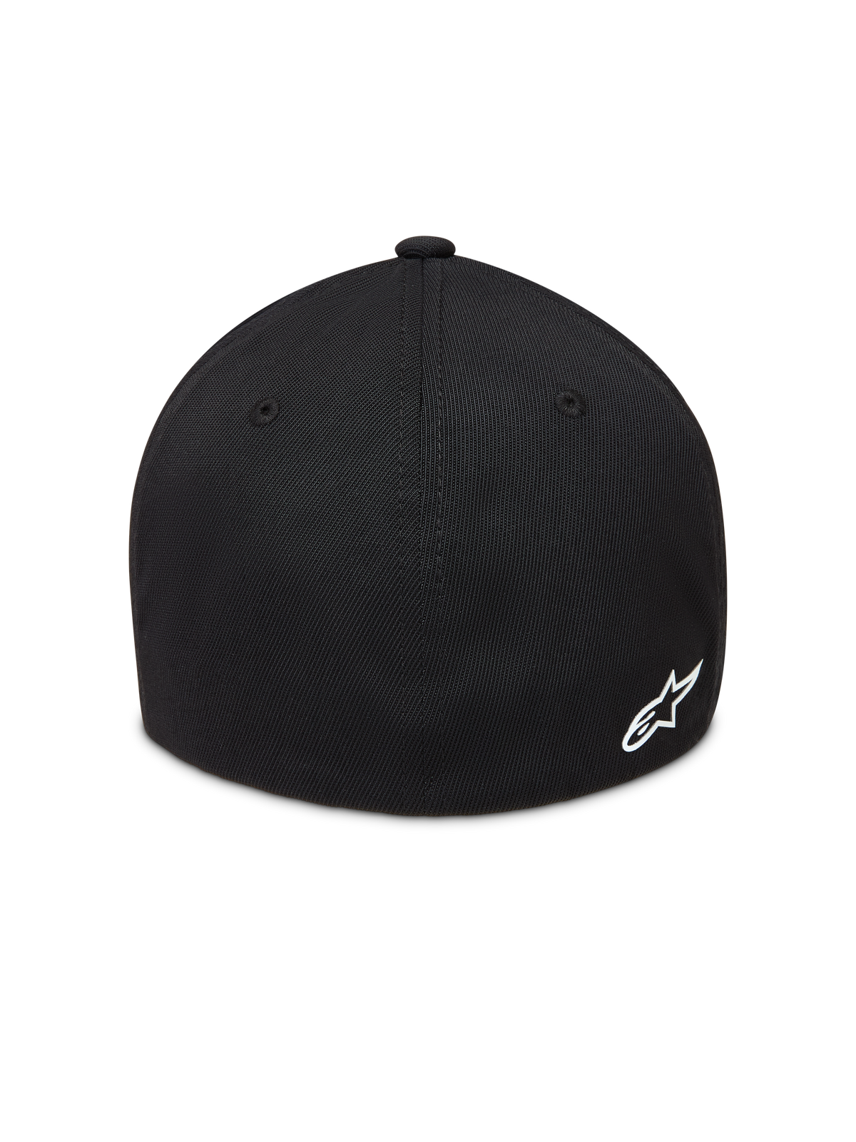Alpinestars Points kasket, sort kasket med flexback og hvidt Astars-logo bagp%, nylon tactel materiale.