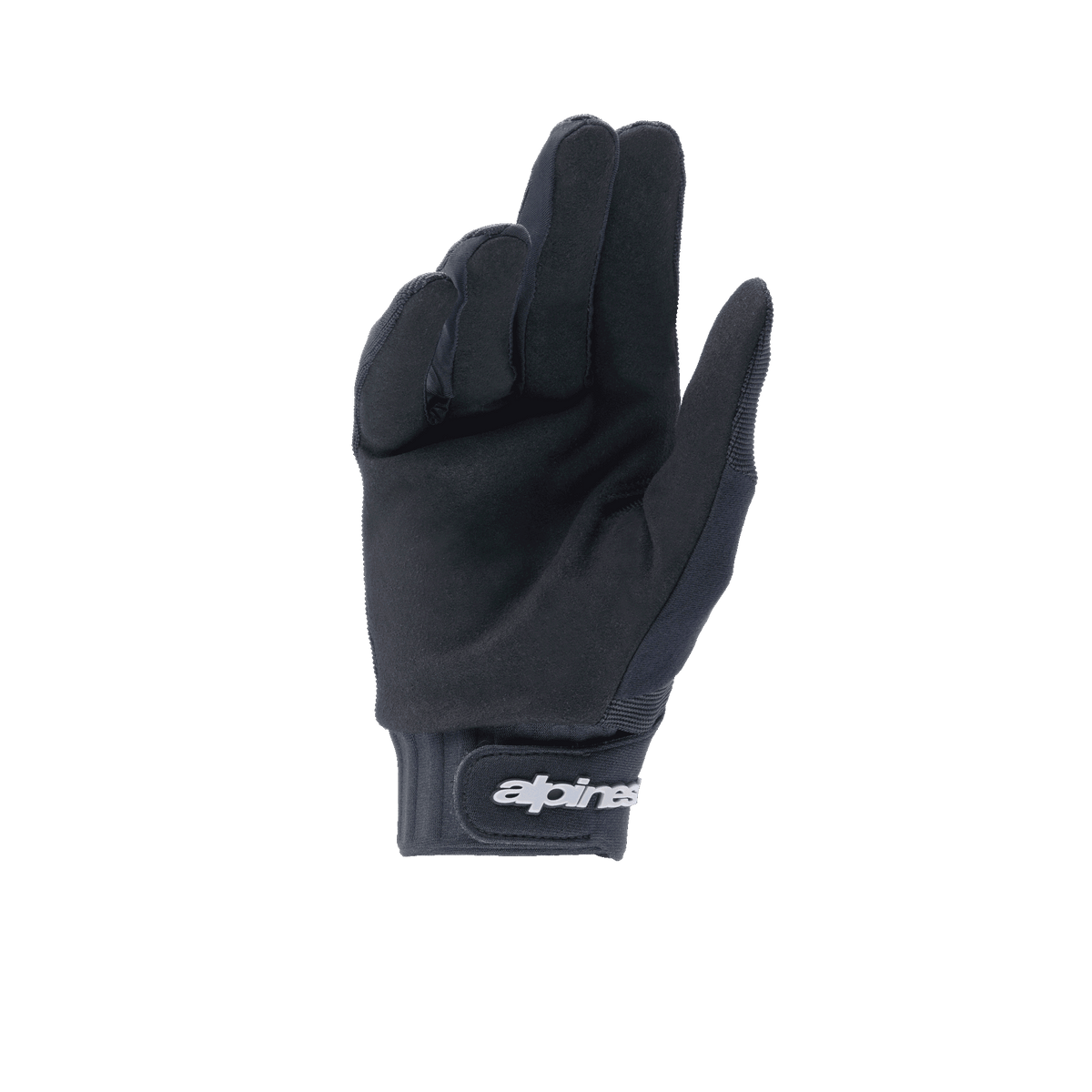 Alpinestars A-Dura handsker, sorte MTB-handsker, syntetisk ruskindshåndflade for greb og holdbarhed, neoprenmanchet med krog og løkke-lukning, alsidigt performance-udstyr til mountainbiking