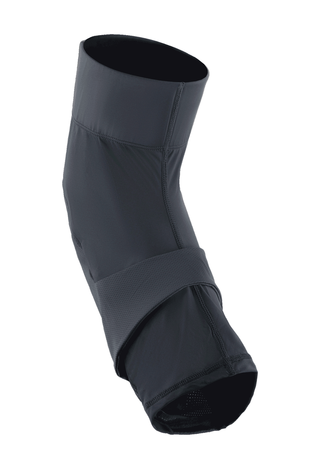 Alpinestars A-Motion Plasma Pro Knæbeskytter, MTB knæbeskytter, sort, slip-on sleeve med forbøjet ergonomisk design, centralt kompressionsbånd og åndbare strækmesh-paneler.