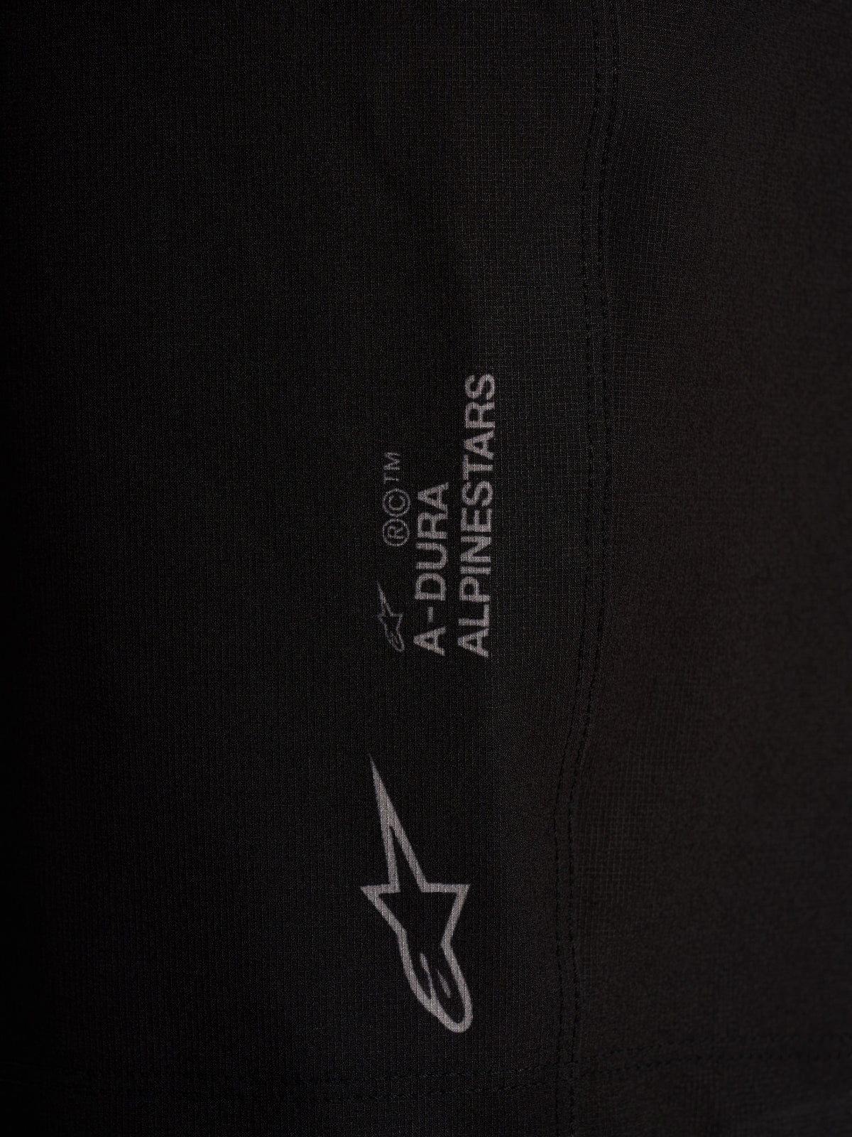 Sorte A-Dura Ride Liner Shorts med Alpinestars logodetaljer på teknisk 4-vejs strækstof.