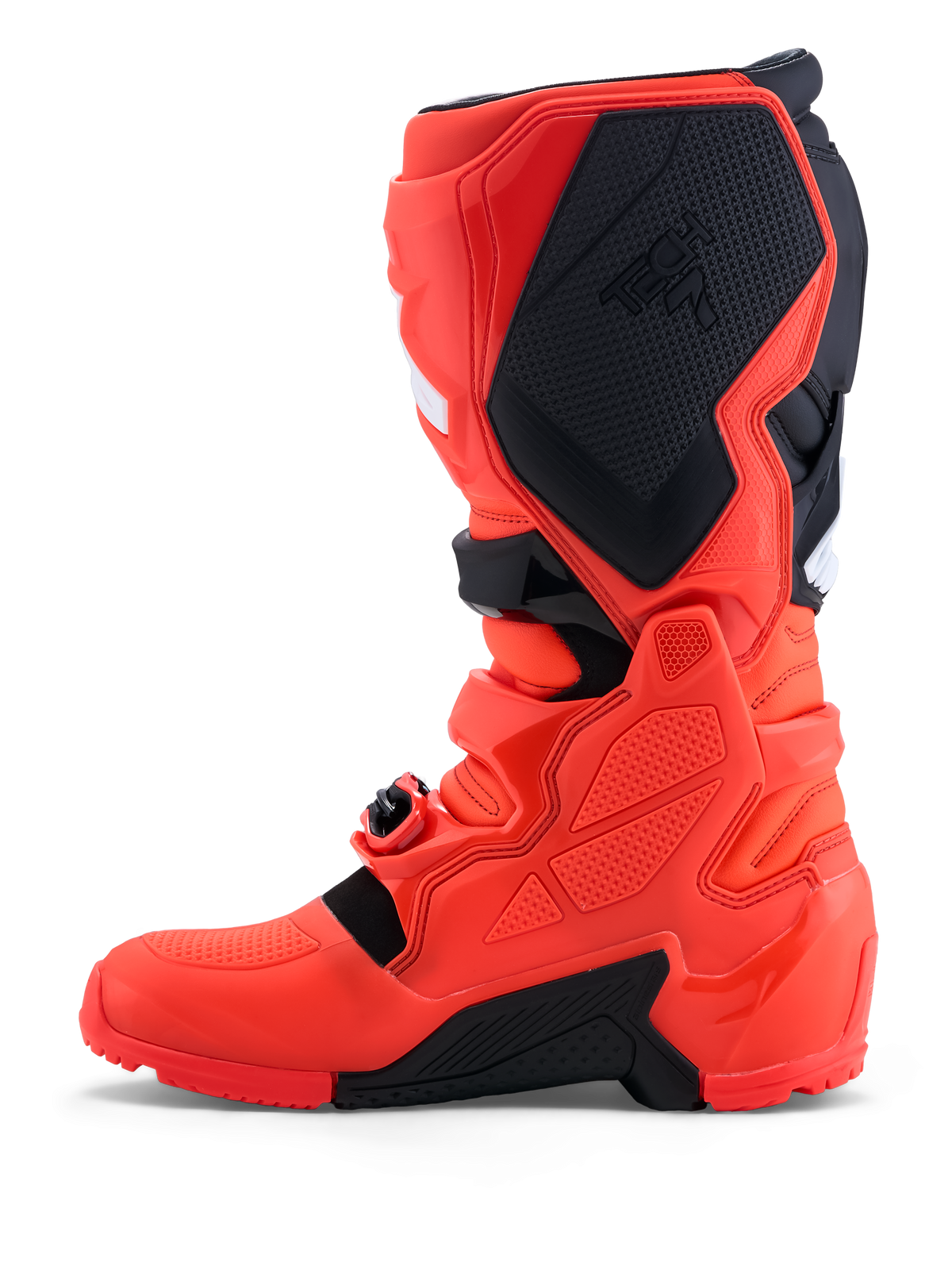 Alpinestars Tech 7 Enduro Boots, Red and Black Men's Motocross Boots with CE Certified TPU Protection and High-Grip Soles.