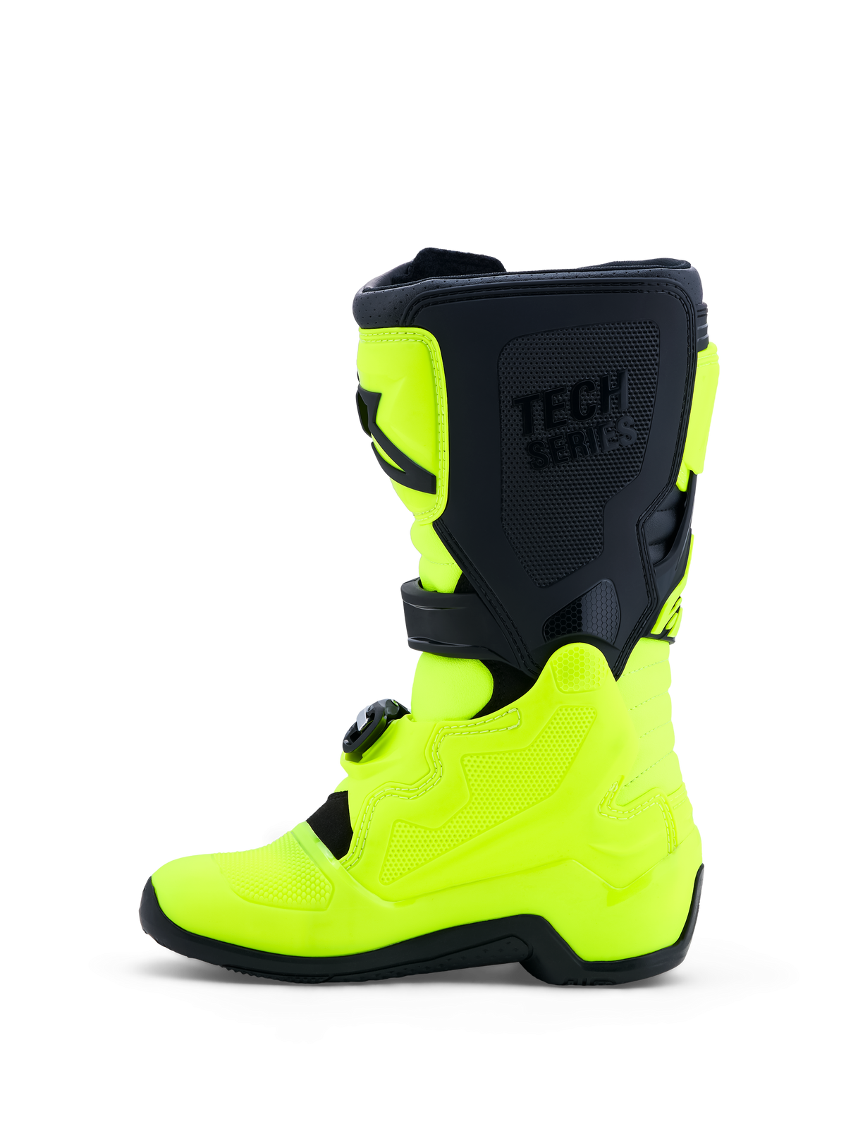 Alpinestars Tech 7S Støvler Ungdom, motocrossstøvler til terrænkørsel, gul og sort, TPU-beskyttelse og pivotsystem