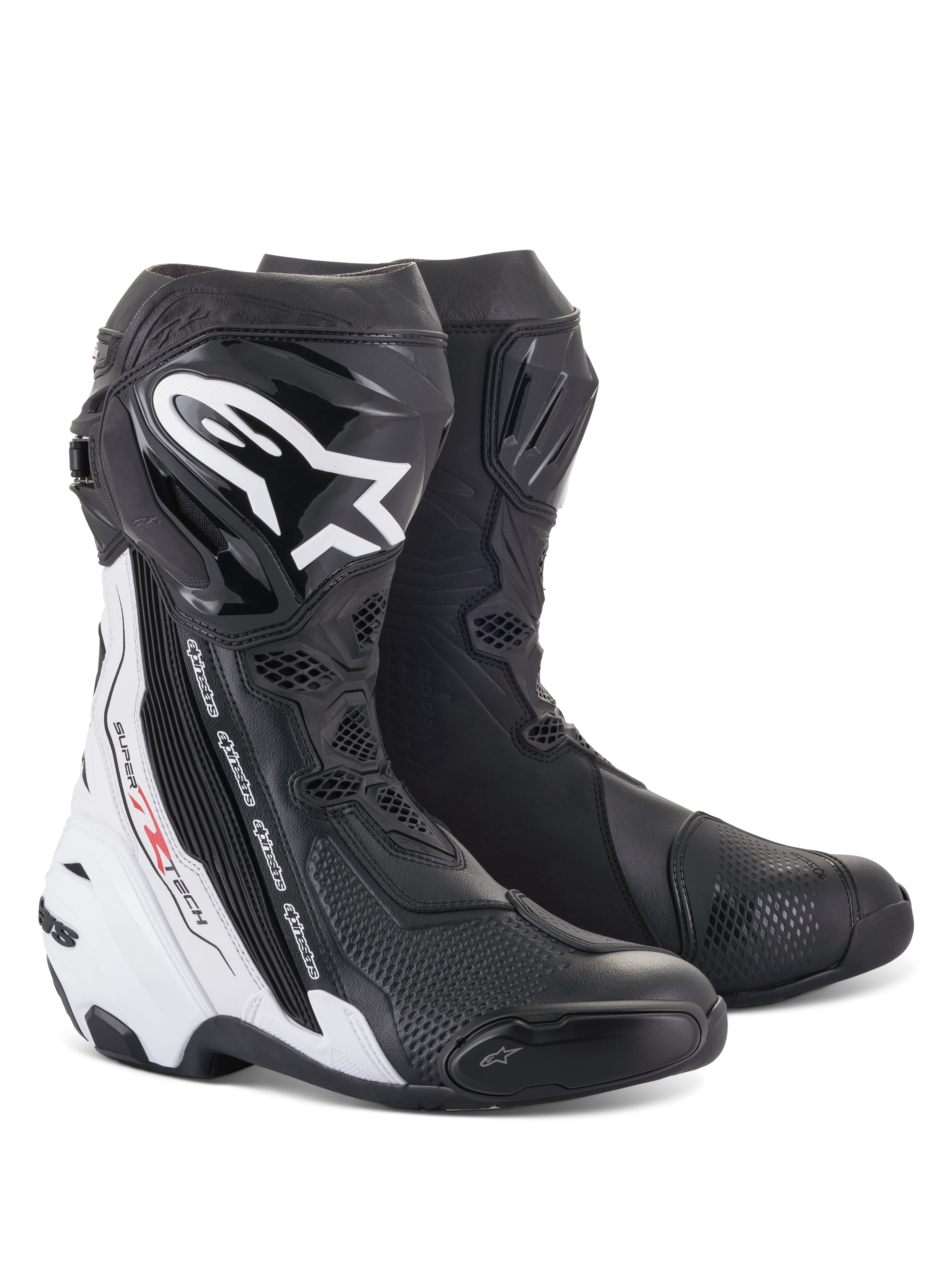 Supertech R - Black Motorcycle Boots | Alpinestars®