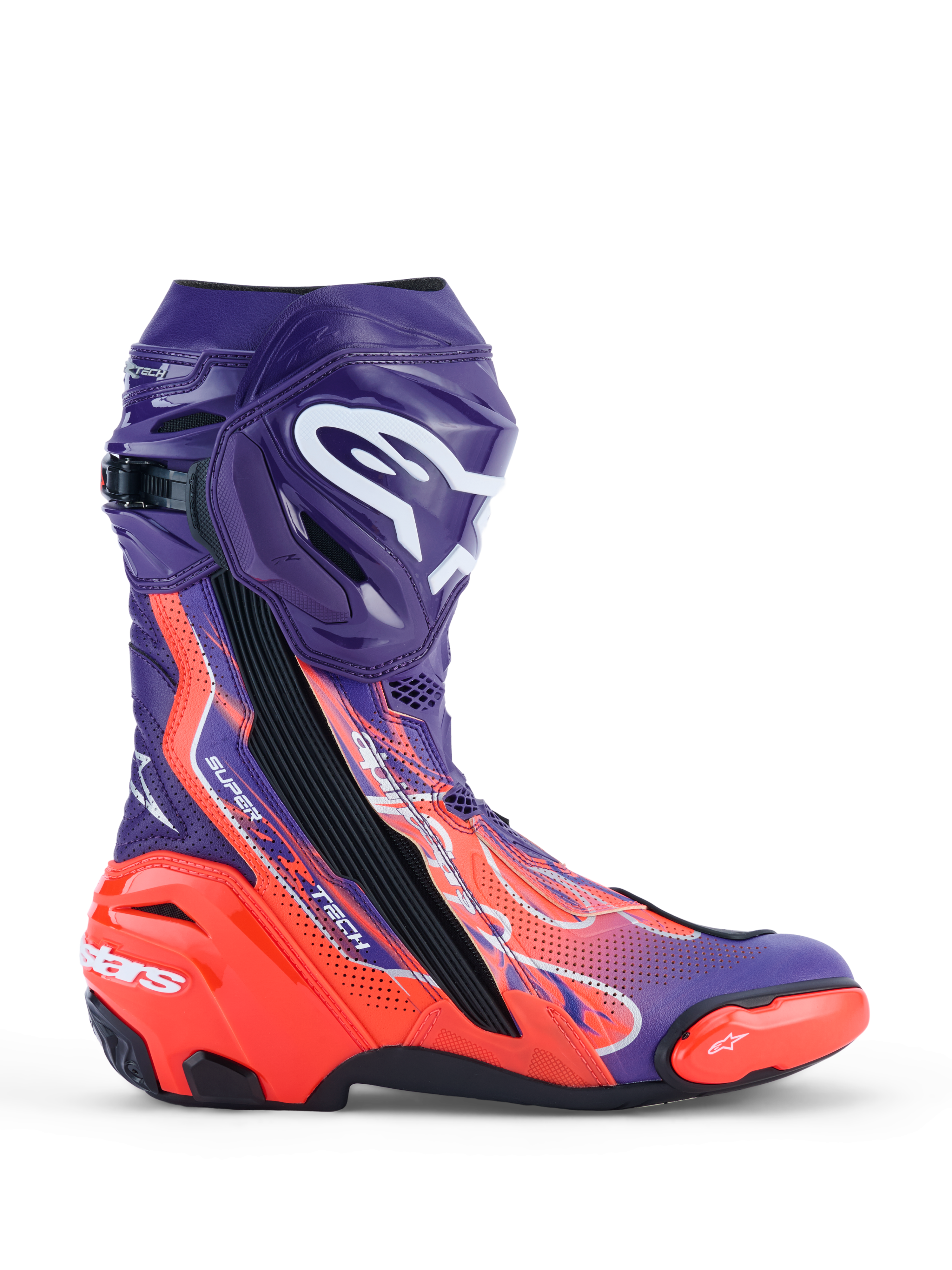 Supertech R LE Flyte - Purple Motorcycle Boots | Alpinestars®