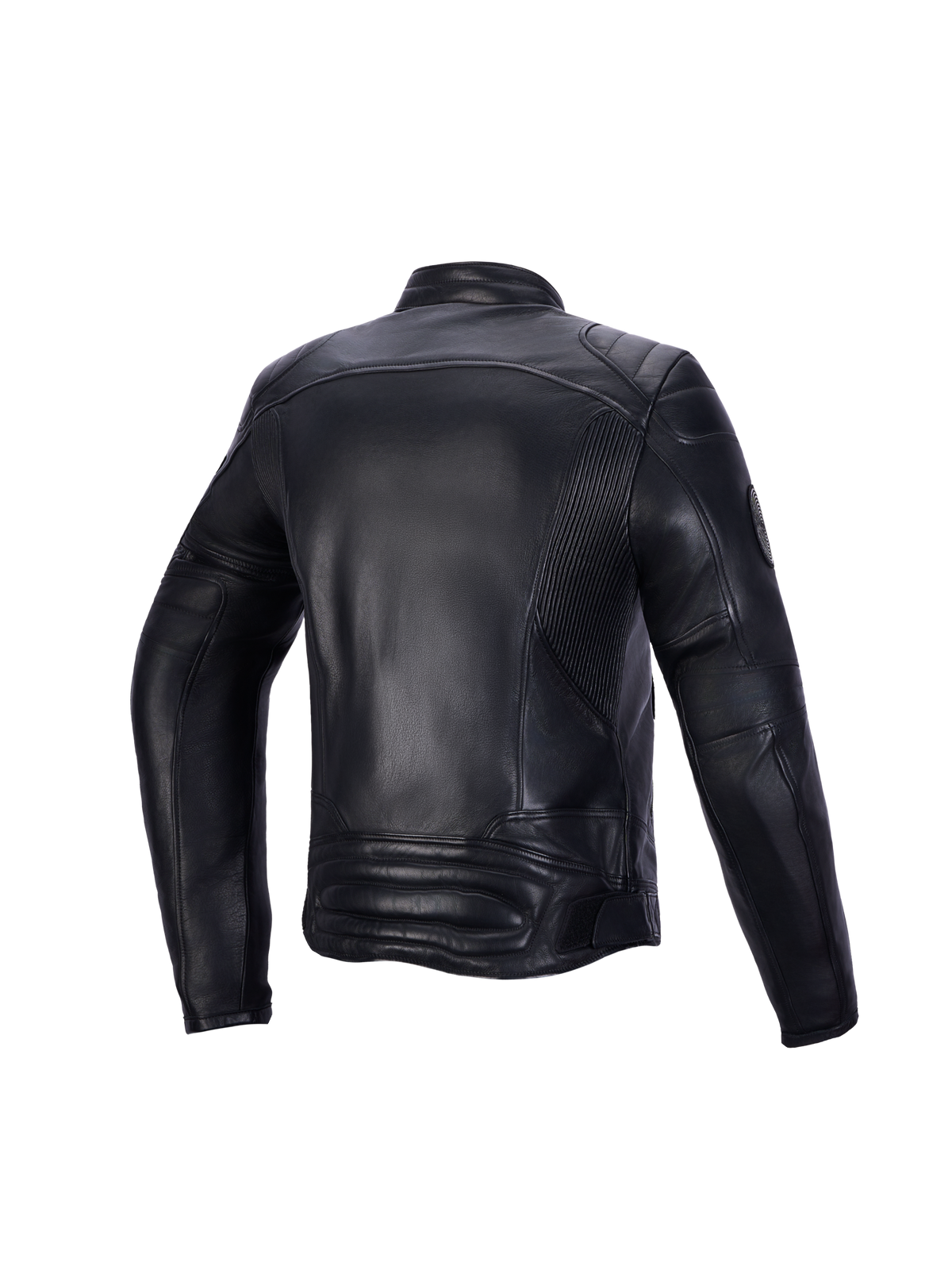 Alpinestars Revea Kvinde Læderjakke, urban motorcykel læderjakke set bagfra, sort, premium okseklæderkonstruktion med CE-certificering