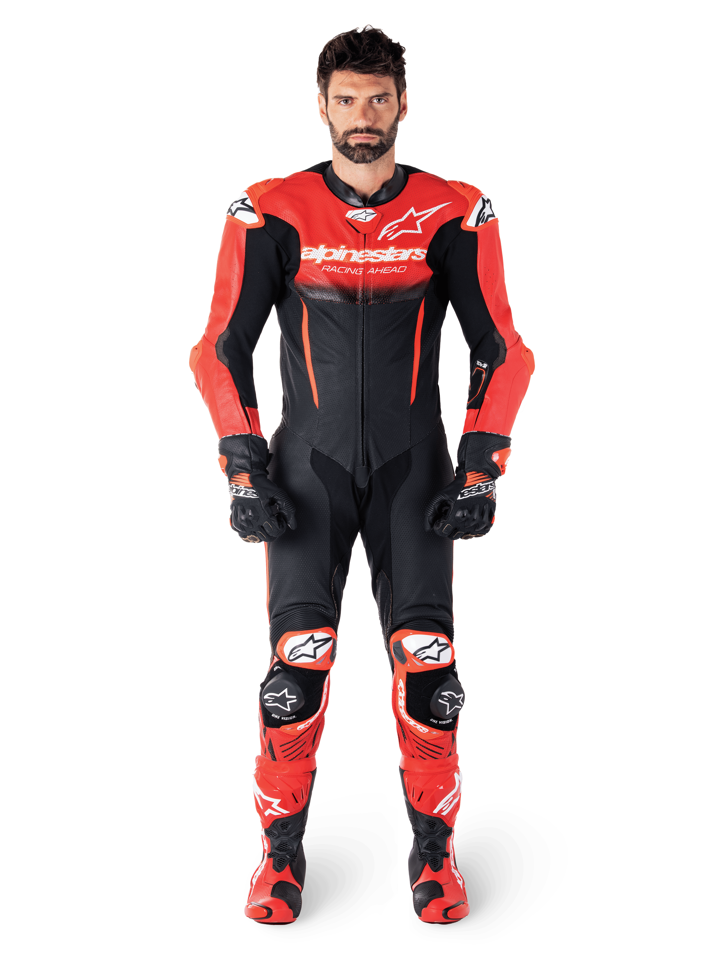 GP-R7 One Piece - Black Motorcycle Suit | Alpinestars®