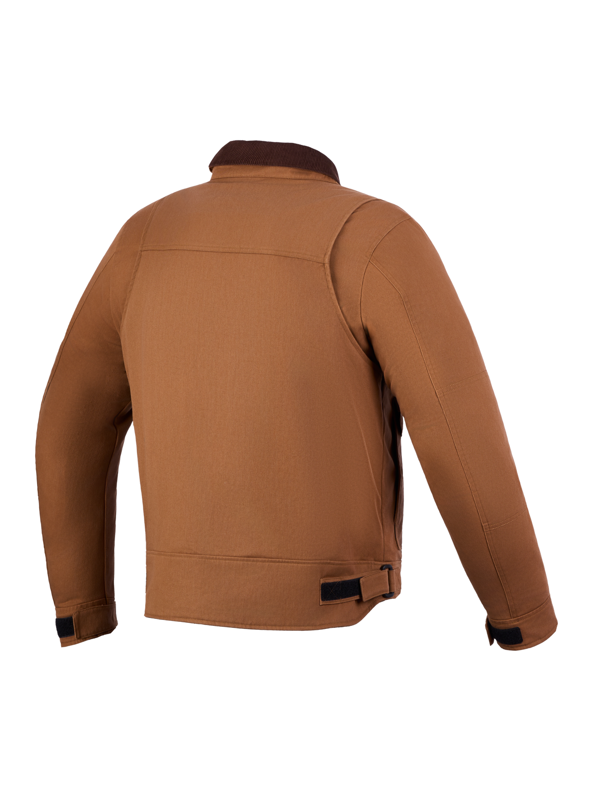 Alpinestars Mustang WP-jakke, vandtæt urbet motorcykeljakke set bagfra, brun, CE-certificeret
