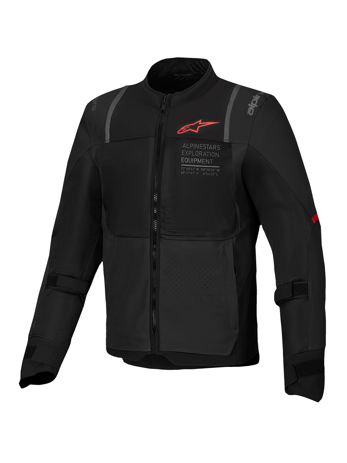 Alpinestars ST-2 Air Jakke, herre-motorcykeljakke til touring, sort, mesh-paneler, CE AA-certificeret og Tech-Air® Ready.