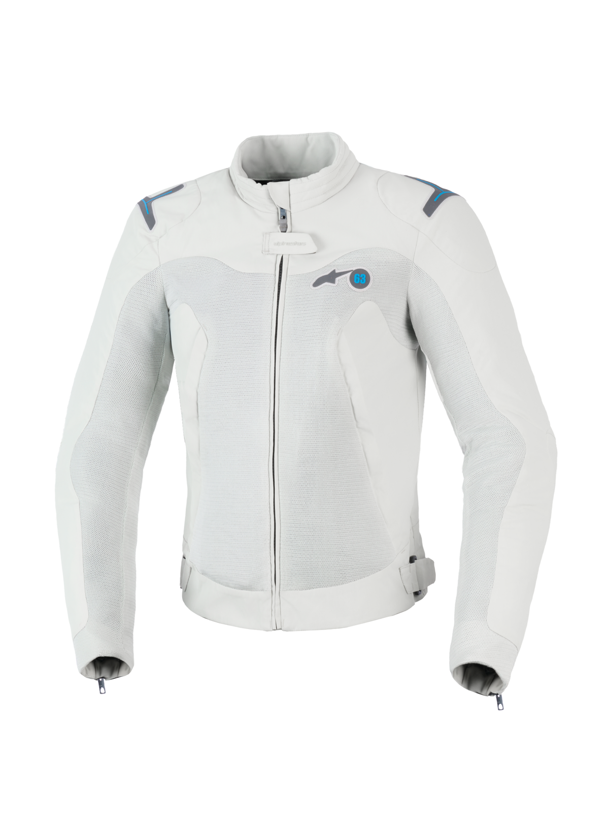 Alpinestars Stella Circal-1 Air Jakke, dame motorcykeljakke, grå og blå, CE-certificeret med mesh-ventilationspaneler og bæredygtig genanvendt tekstilkonstruktion