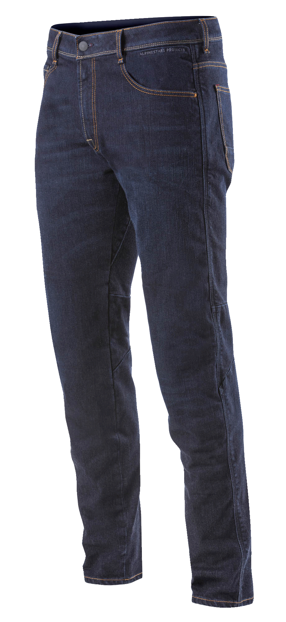 Alpinestars Radium jeans bukser, urban herre-motorcykeljeans i blå Cordura denim, regular fit og fem-lomme design.