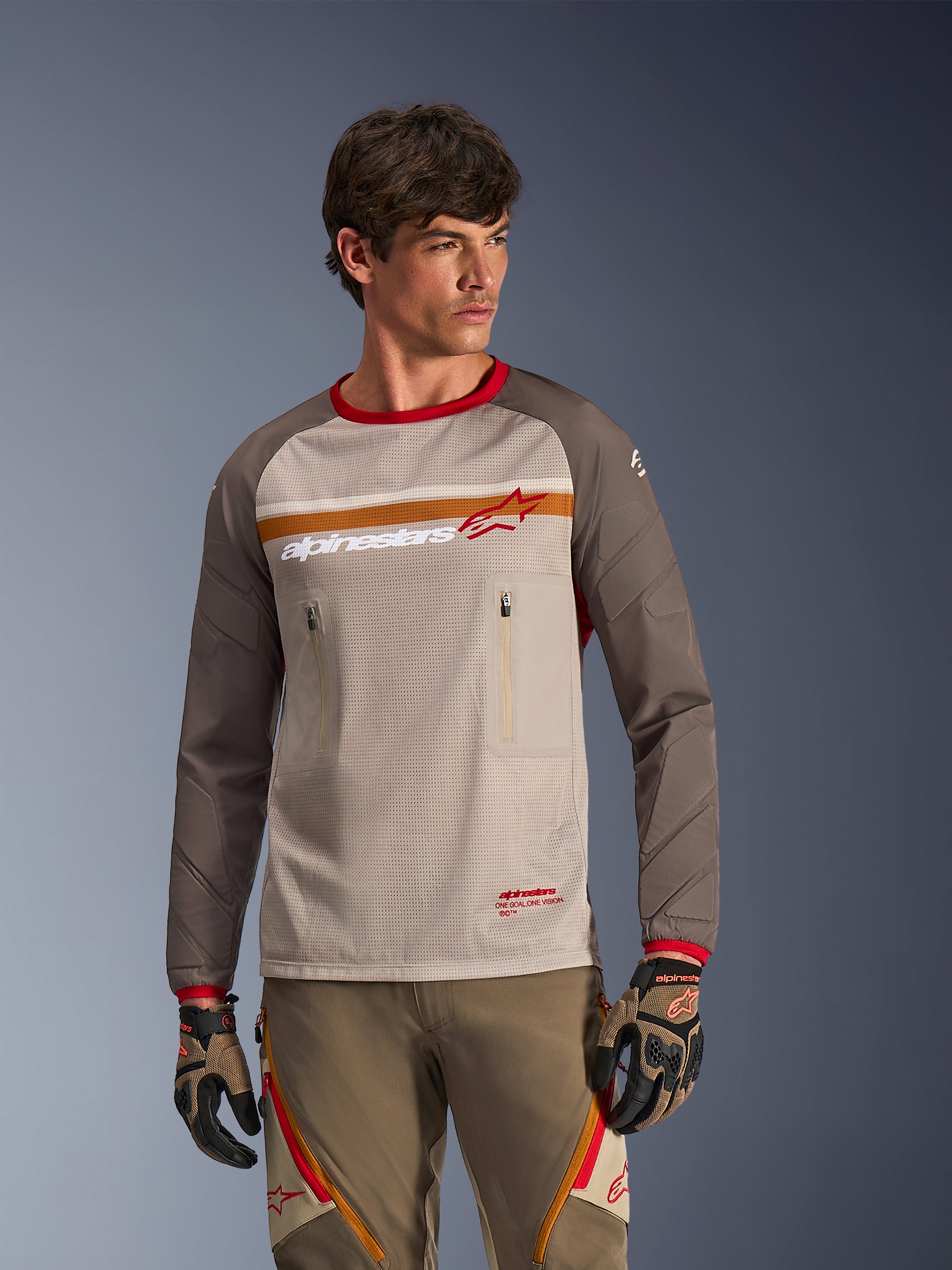 Maxdura Dual - Orange Motorcycle Jersey | Alpinestars®