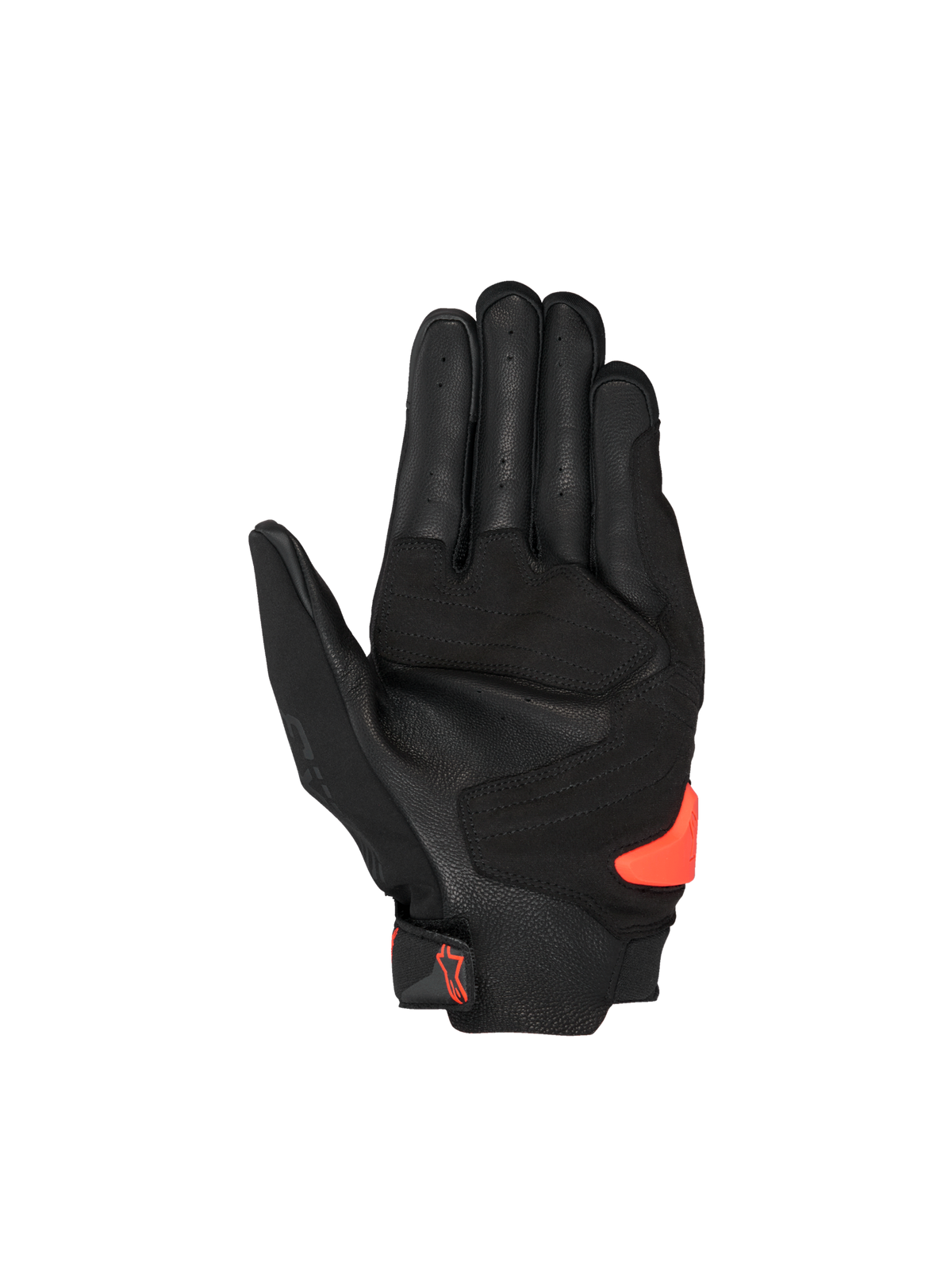 Alpinestars SP X 3 Handsker, motorcykelracinghandsker til herrer, sort med rød detalje, perforeret læderhåndflade og beskyttende TPR-håndfladeslider, CE-certificeret