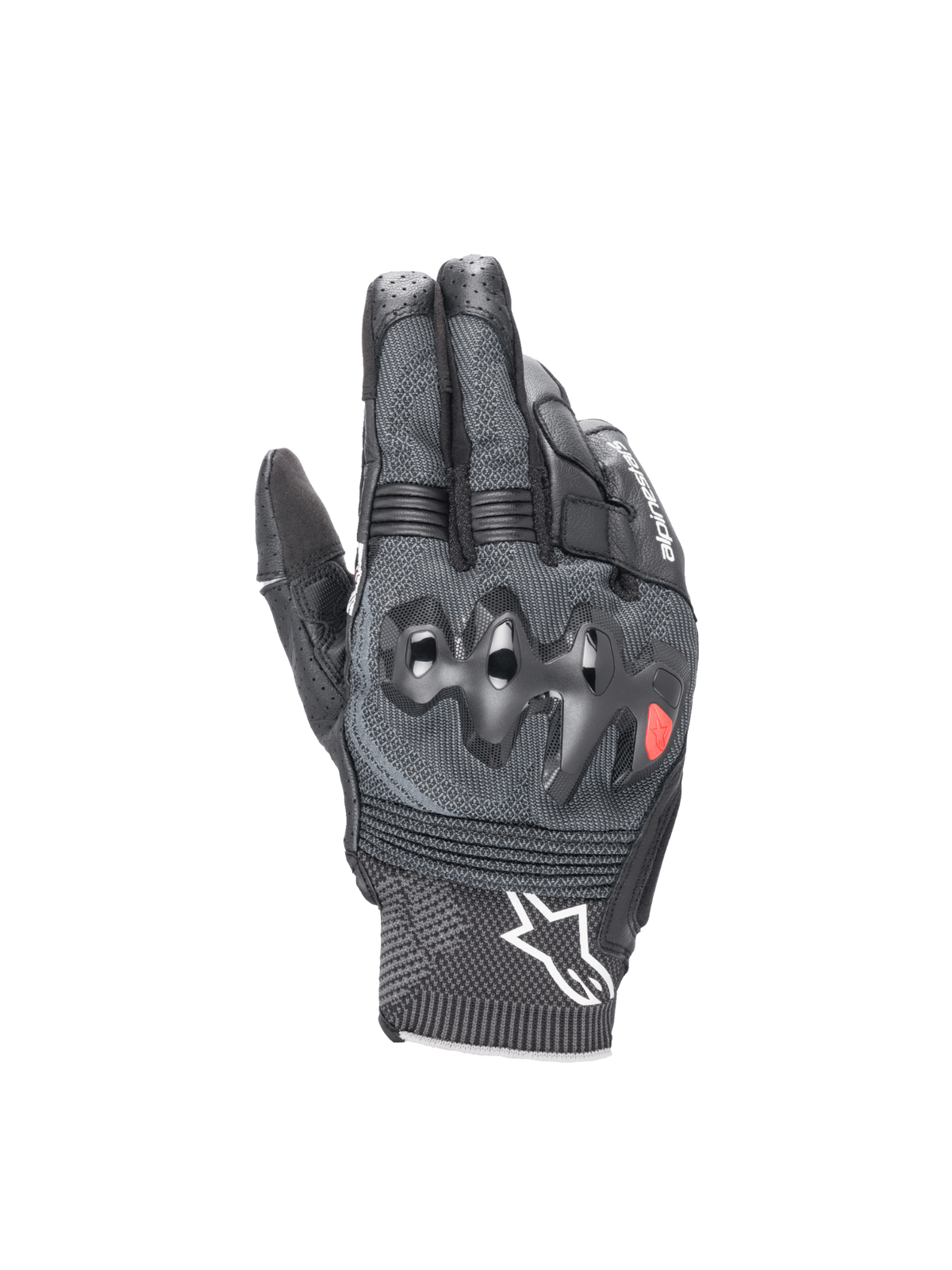 Alpinestars Morph Sport handsker, sort og grå motorcykelracinghandske med MorphTech Weave og knobeskyttelse mod stød.
