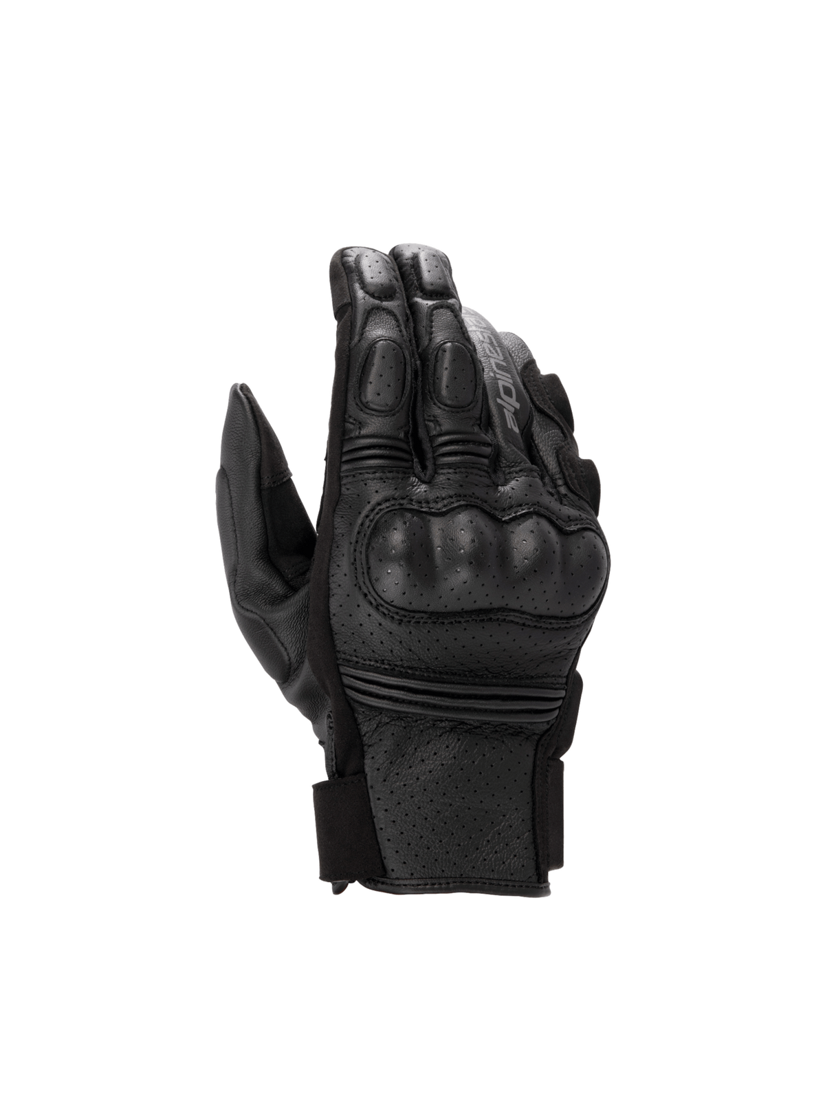 Alpinestars Phenom Leather Air Gloves, Black Men's Motorcycle Sport Gloves, Perforated Leather with Hard Knuckle Protection.