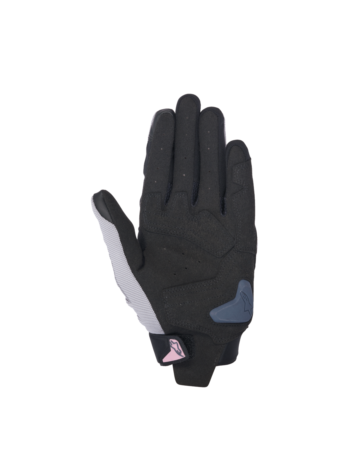 Alpinestars Stella SP X 1 dame-motorcykelhandsker, sort og grå, syntetisk læderhåndflade med TPR-slider og perforeringer.