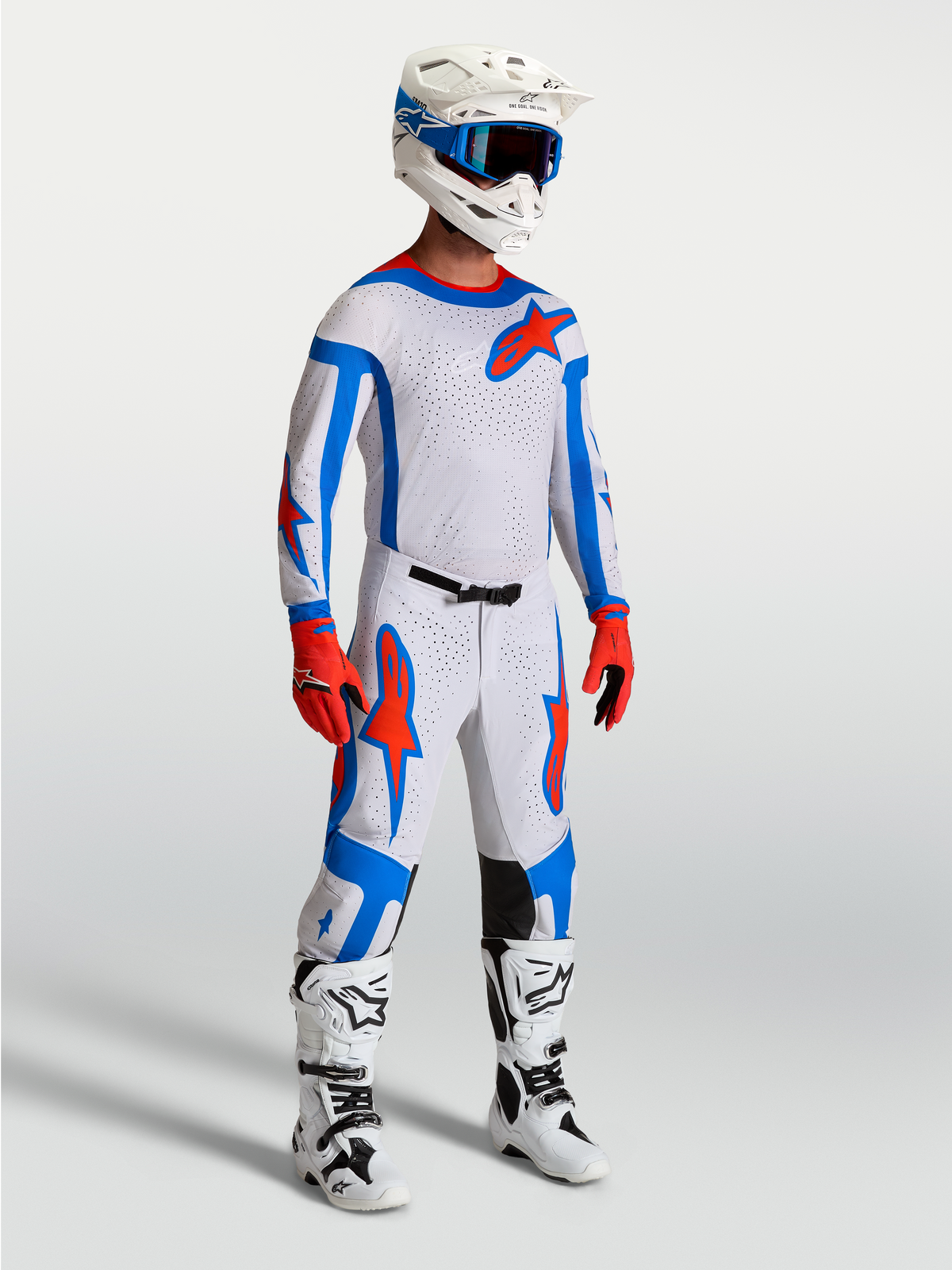 Alpinestars Supertech Vesta Pants, Motocross Racing gear for men, Light Lilac and Cardinal Red, breathable athletic race fit.