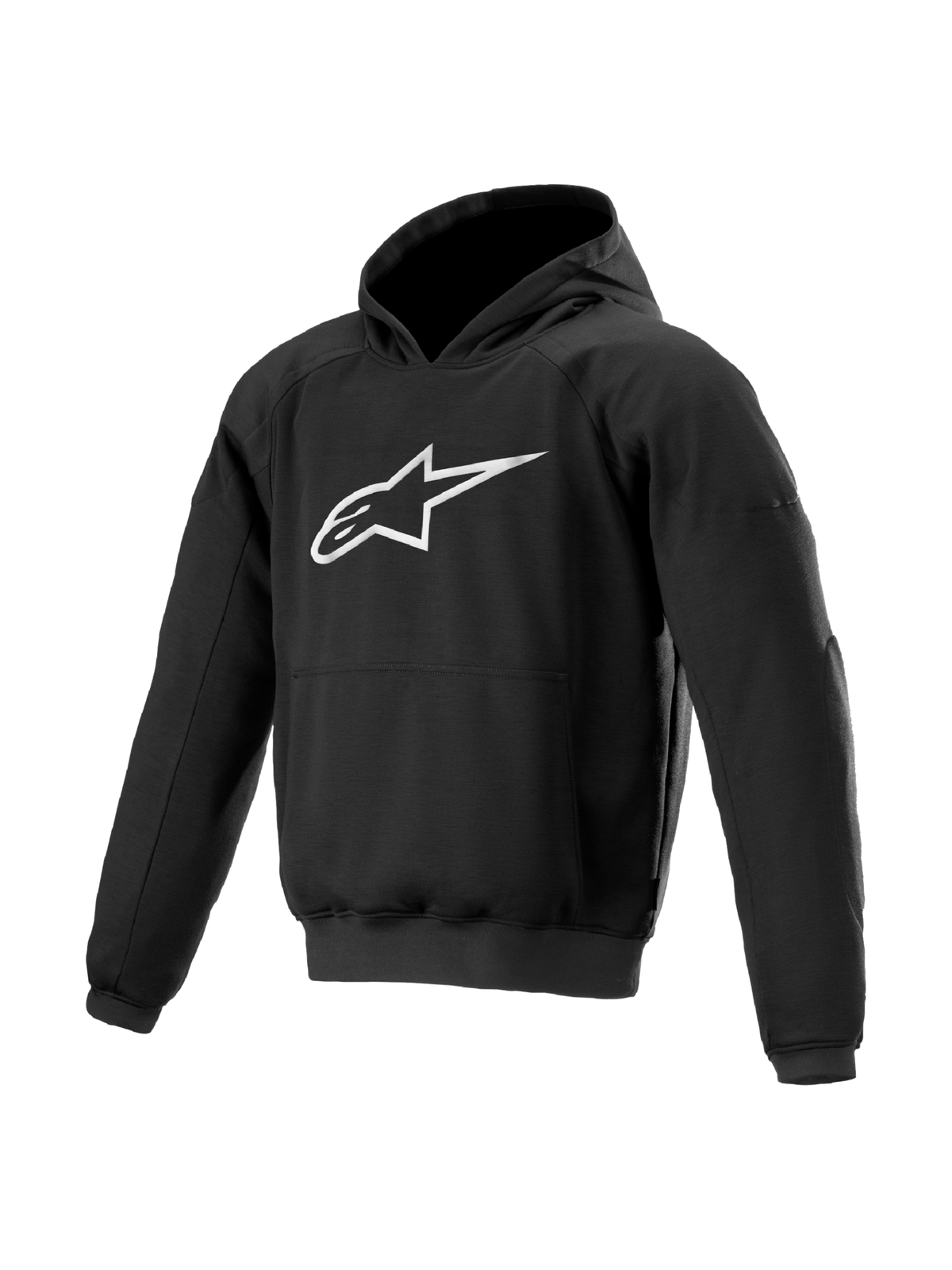 Alpinestars Ageless hættetrøje, sort urban herre-motorcykeljakke i tekstil med Nucleon-beskyttelse.