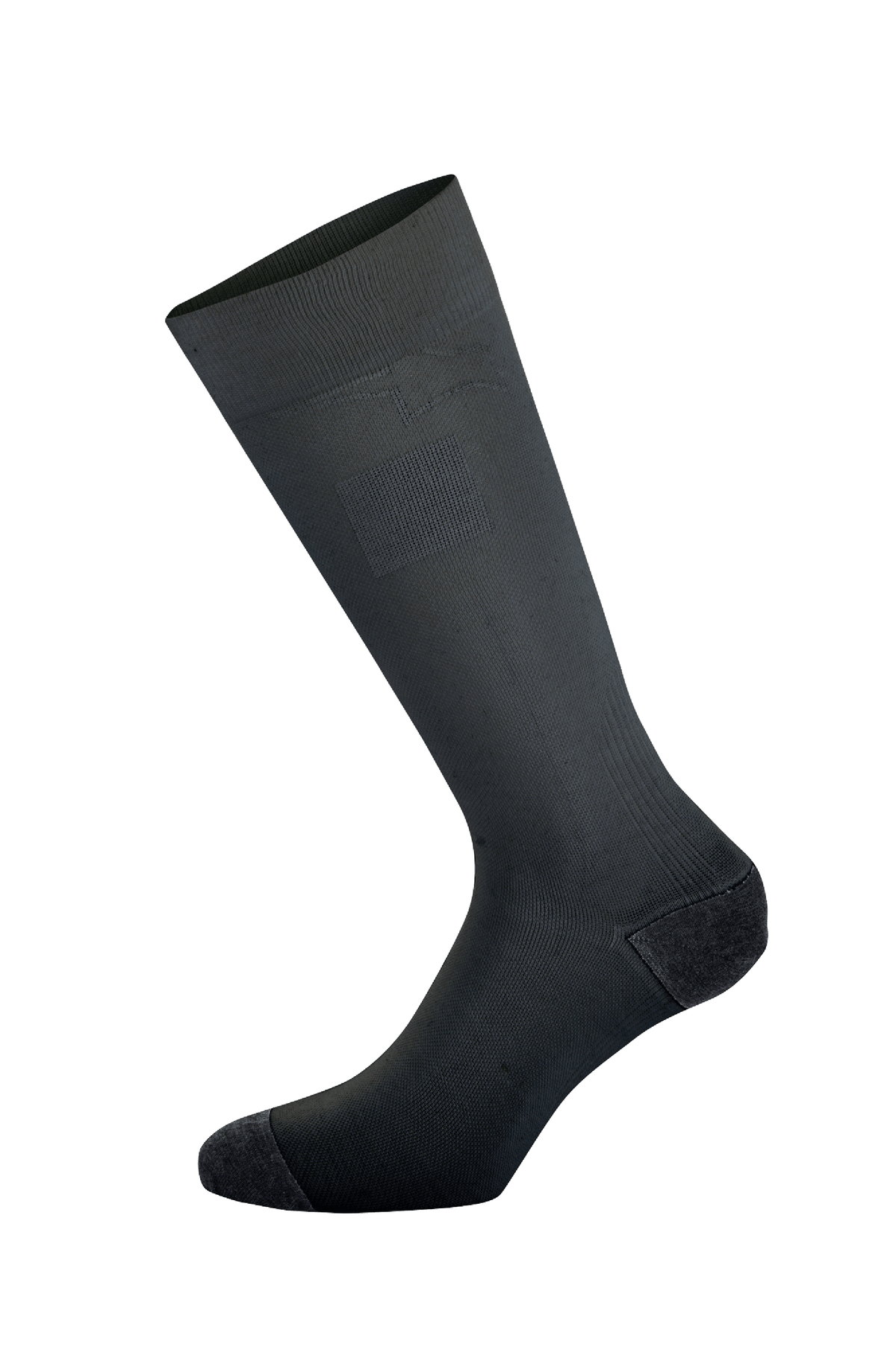 Alpinestars ZX V4 Socks, Black Auto Racing Socks, seamless technical construction, calf-length with ribbed compression zones and reinforced heel and toe, fire-retardant aramidic material for motorsport
