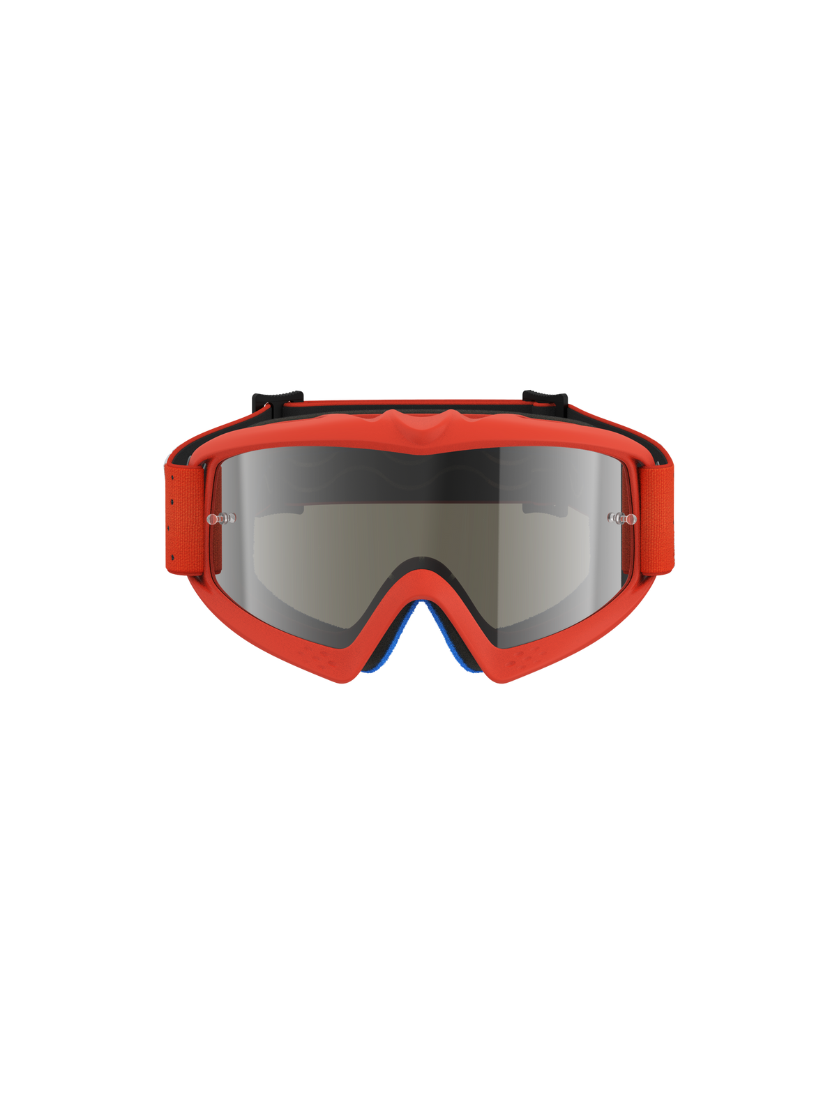Alpinestars Vision Vesta Goggles Ungdom, motocross-goggles til unge, orange med spejlet sølv anti-dug linse