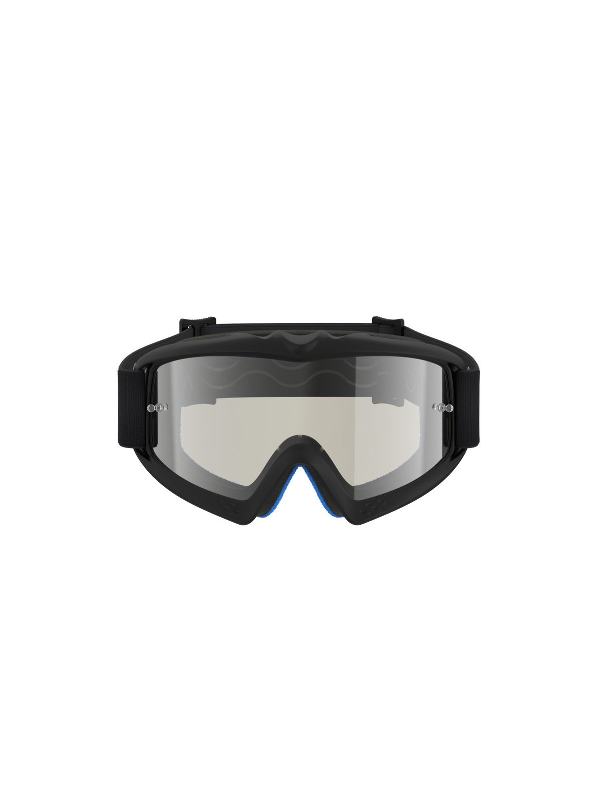 Alpinestars Vision Atrox Goggles Ungdom, motocross-goggles med sort ramme og sølv spejllinse til unge kørere.