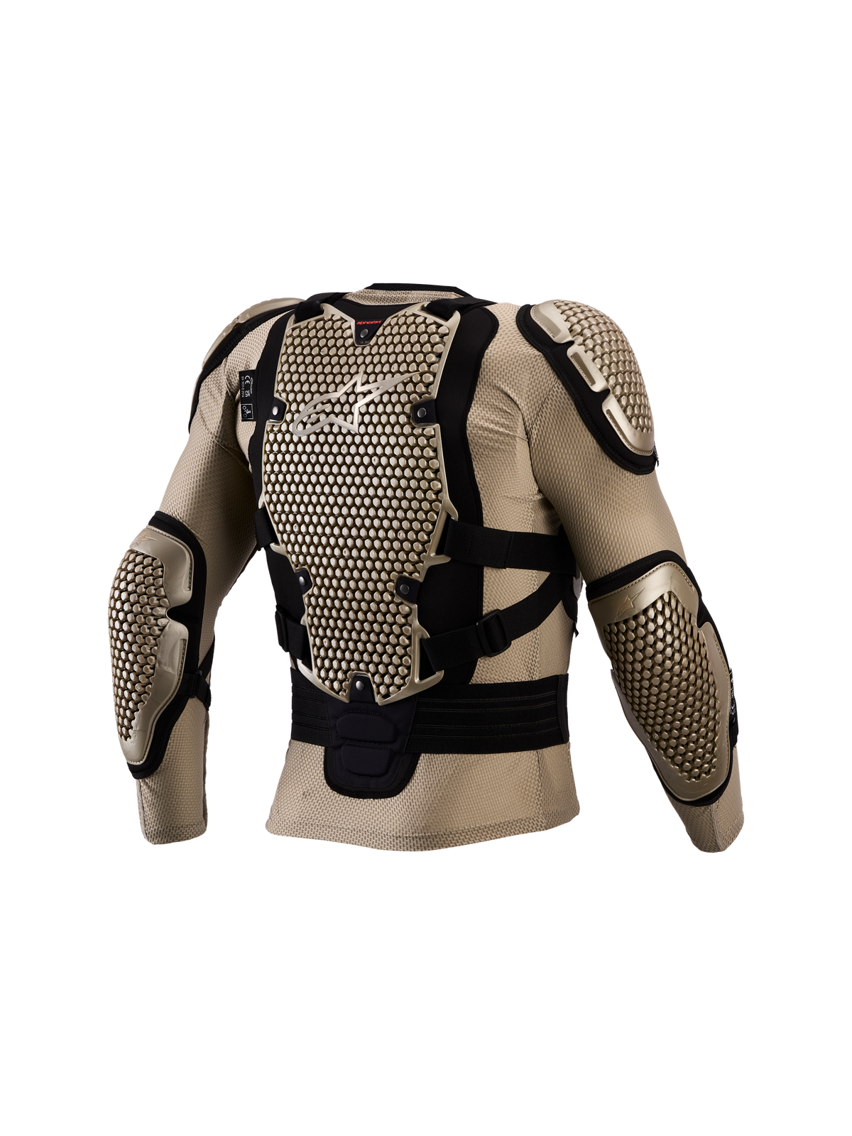 Men's Alpinestars Bionic Action V3 Protection Jacket, Aluminum and Black Motocross Armor with CE Certified Back Protection.