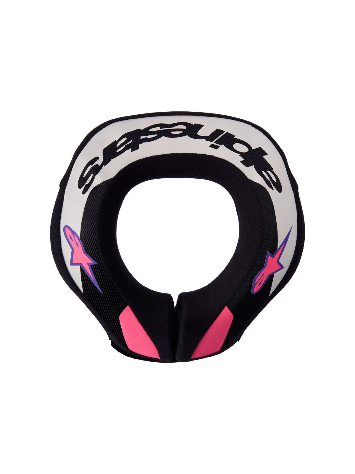 Alpinestars Nakkekrave Sequence Ungdom, sort og lilla nakkebeskyttelse til motocross, ergonomisk design til unge ryttere.