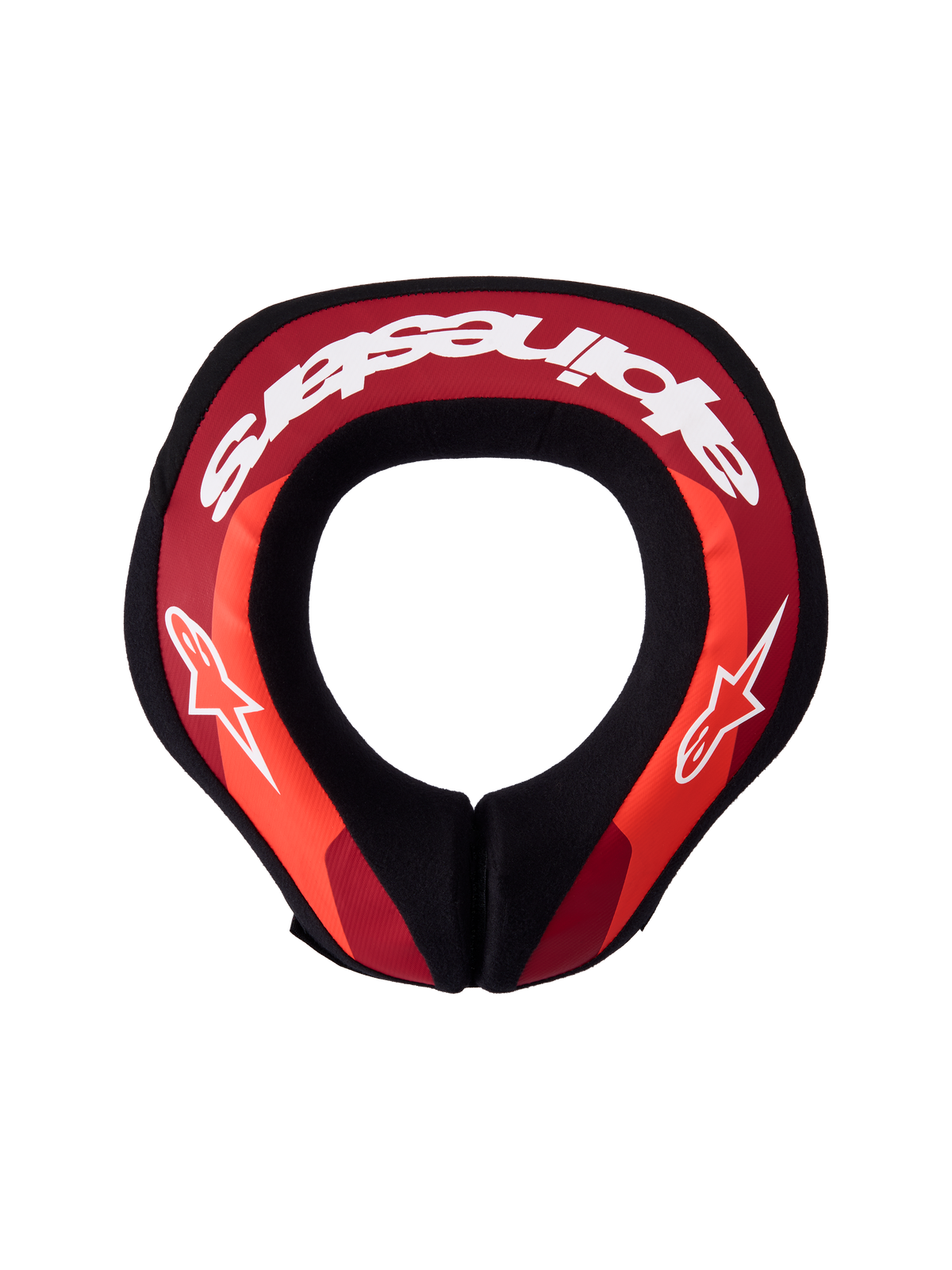 Alpinestars Youth Sequence Neck Roll, Motocross Neck Protection, Youth, Red and White, double-density core with ergonomic fit for junior riders.