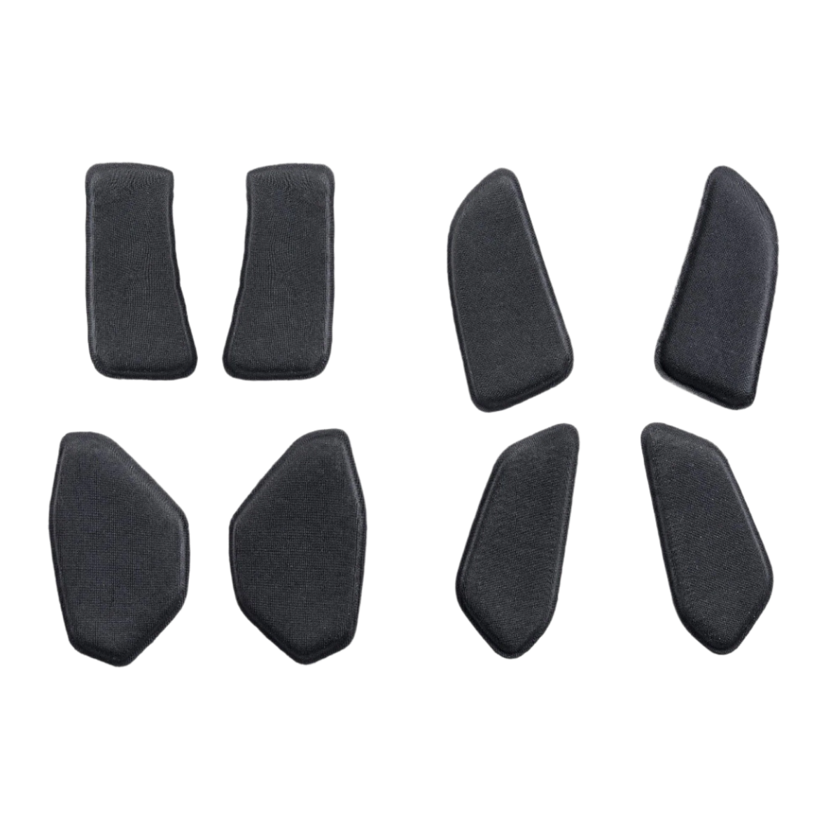 Alpinestars BNS Soft Pad-sæt, udskiftelig komfortpolstring til nakkestøtte, sort, sæt af formede puder med tekstureret stof, designet til BNS Tech 2-systemet, MTB og off-road beskyttelsestilbehør