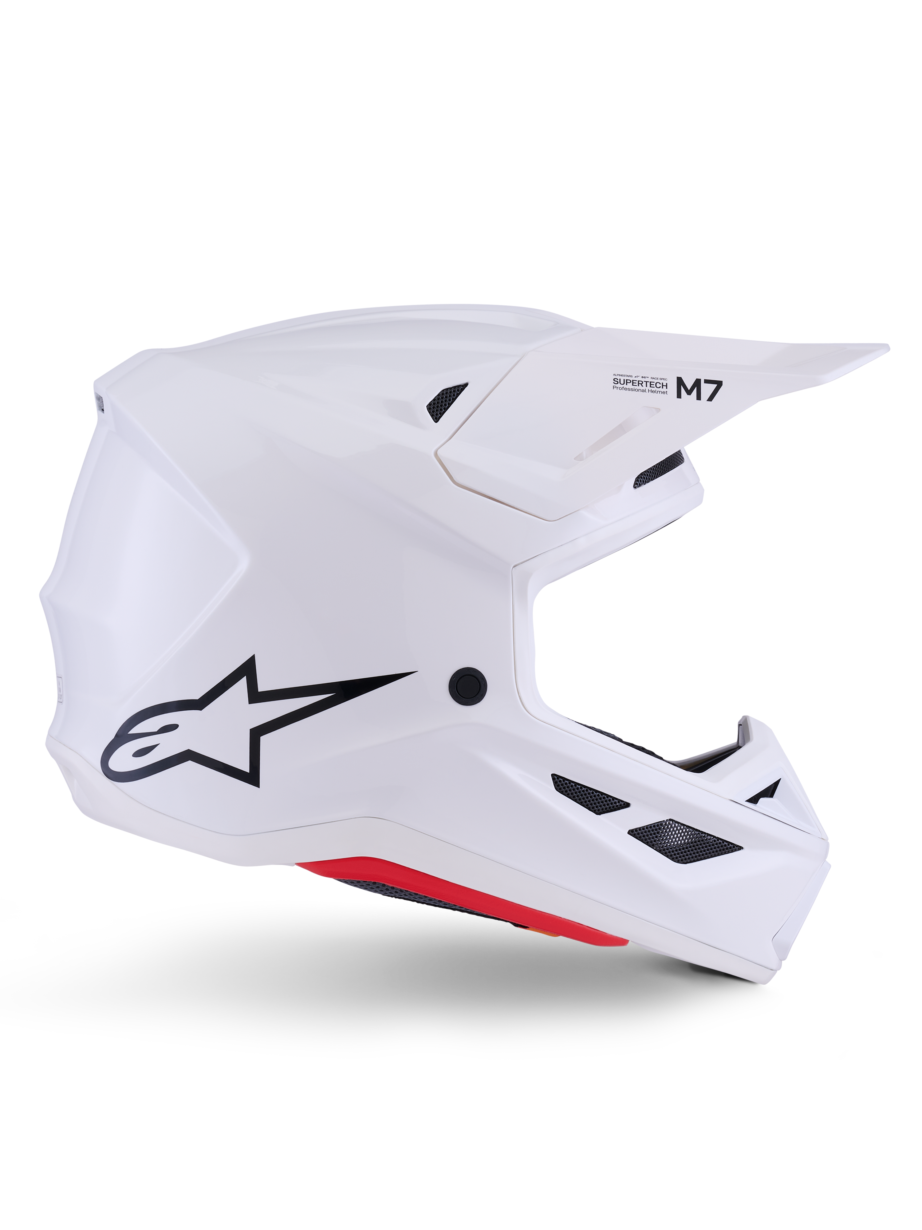 S-M7 Solid - White Glossy MX Helmet | Alpinestars®