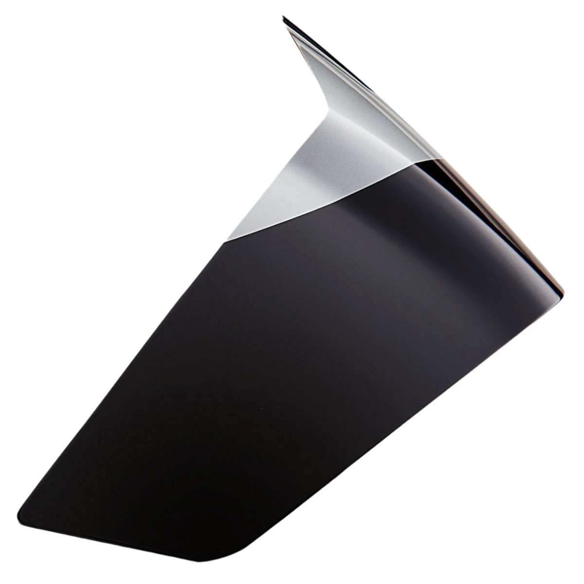 Alpinestars Supertech R10 Element Race Spoiler, tilbehør til motorcykelhjelm, sort carbon og blank sølv, strømlinet aerodynamisk vingeformet design, blank finish, reservedel til S-R10 racinghjelme