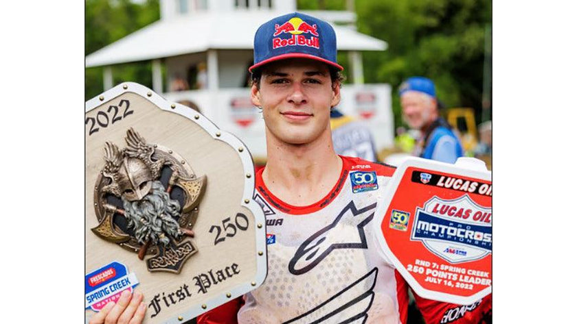 LAWRENCE BROTHERS BATTLE HARD TO SECURE DOUBLE-PODIUM FINSH FOR ALPINESTARS IN AMA 250 PRO MOTOCROSS, JETT THE WINNER AND HUNTER THIRD AT SPRING CREEK